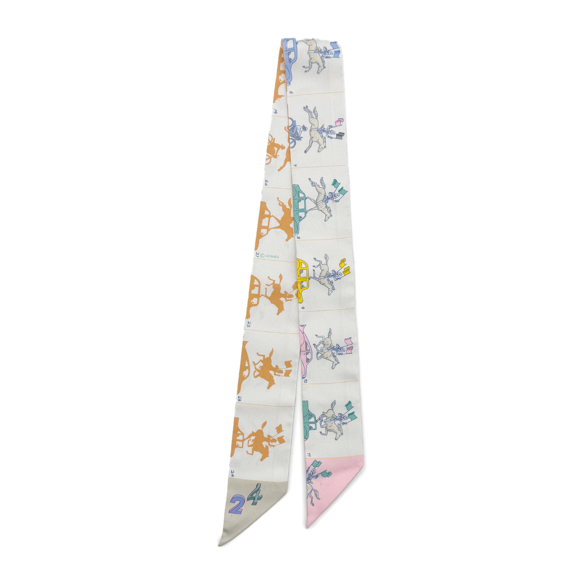 Luxury Promise Japan HERMES TWILLY PARADE SCARF MULTICOLOR SILK 90279972