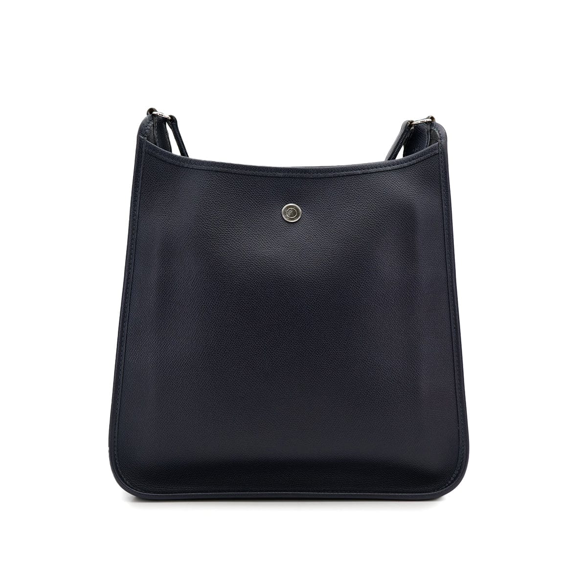 Luxury Promise Japan HERMES VESPA PM BLUE INDIGO VEAU EPSOM SHOULDER BAG 2004 SQUARE H PALLADIUM HARDWARE 90310337