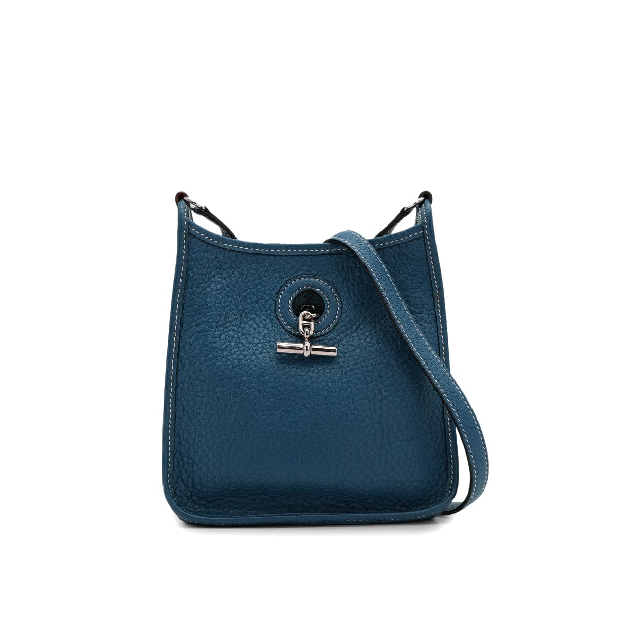 Luxury Promise Japan HERMES VESPA TPM BLUE THALASSA TAURILLON CLEMENCE SHOULDER BAG □G 90310307