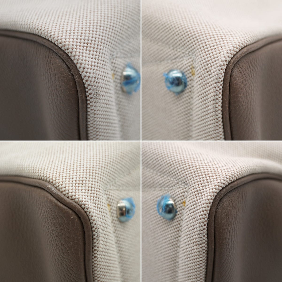 Luxury Promise Japan HERMES VICTORIA 35 ETOUPE TOILE H TAURILLON CLEMENCE HAND BAG 2007 SQUARE K PALLADIUM HARDWARE 90335153