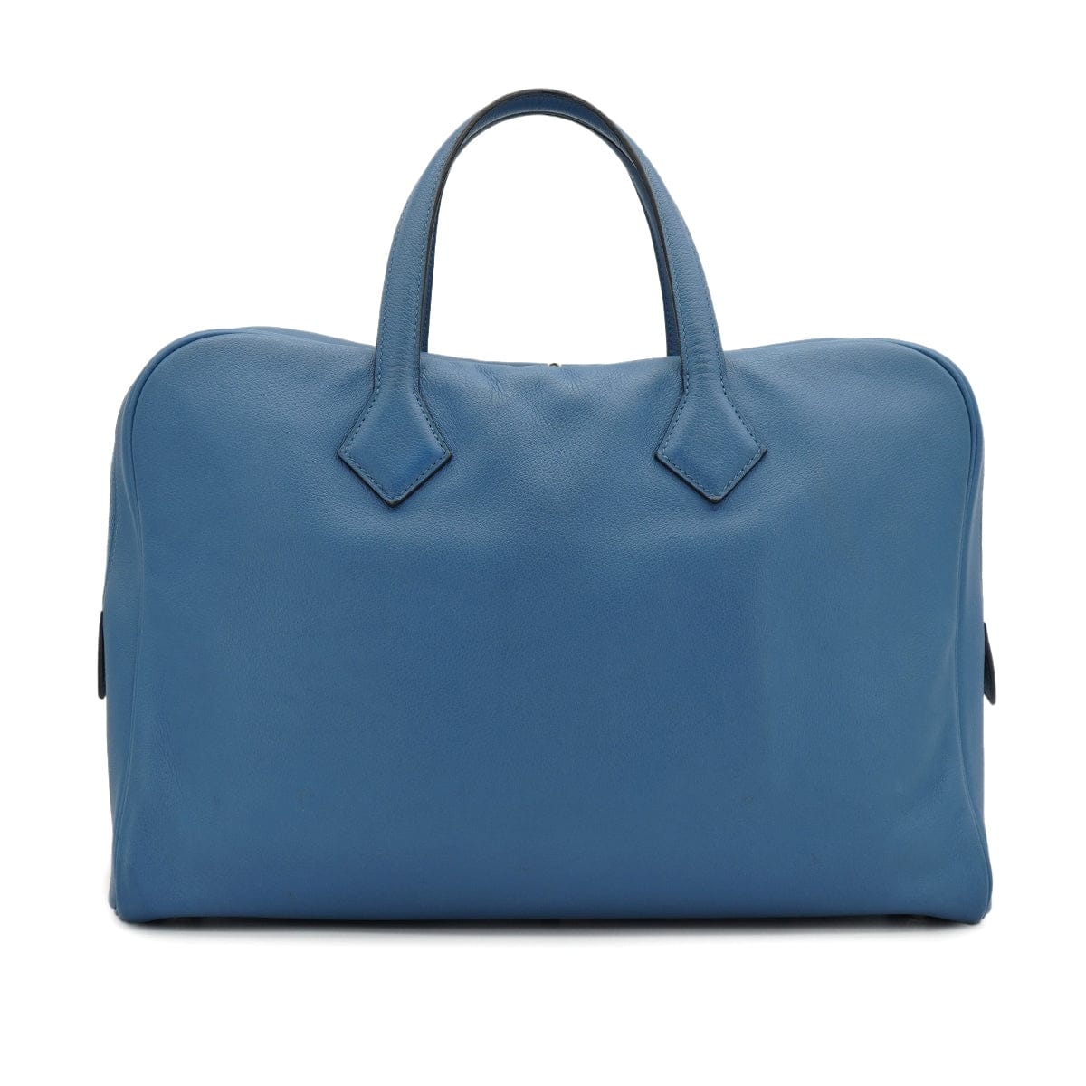 Luxury Promise Japan HERMES VICTORIA 40 BLEU AZUR EVERGRAIN HAND BAG 2018 C STAMP PALLADIUM HARDWARE 90334496