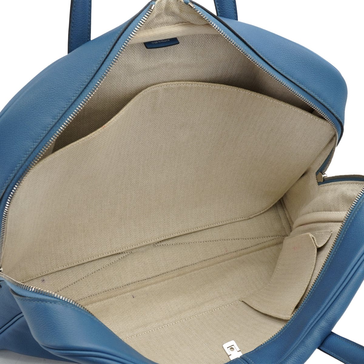 Luxury Promise Japan HERMES VICTORIA 40 BLEU AZUR EVERGRAIN HAND BAG 2018 C STAMP PALLADIUM HARDWARE 90334496