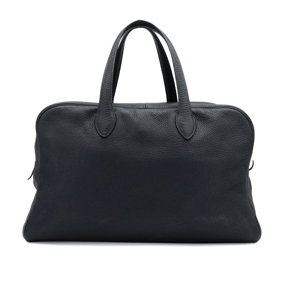 Luxury Promise Japan HERMES VICTORIA 45 BLUE INDIGO TAURILLON CLEMENCE HAND BAG 2001 SQUARE E PALLADIUM HARDWARE 90334296