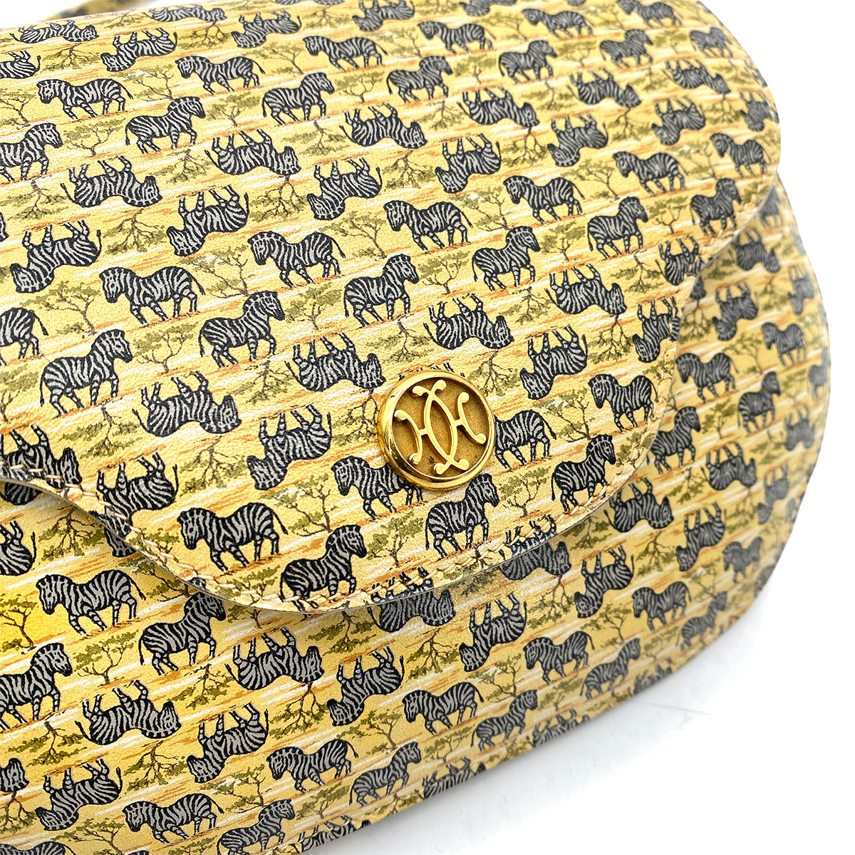 Luxury Promise Japan HERMES VINTAGE ZEBRA PATTERN SHOULDER BAG LEATHER R 90256431