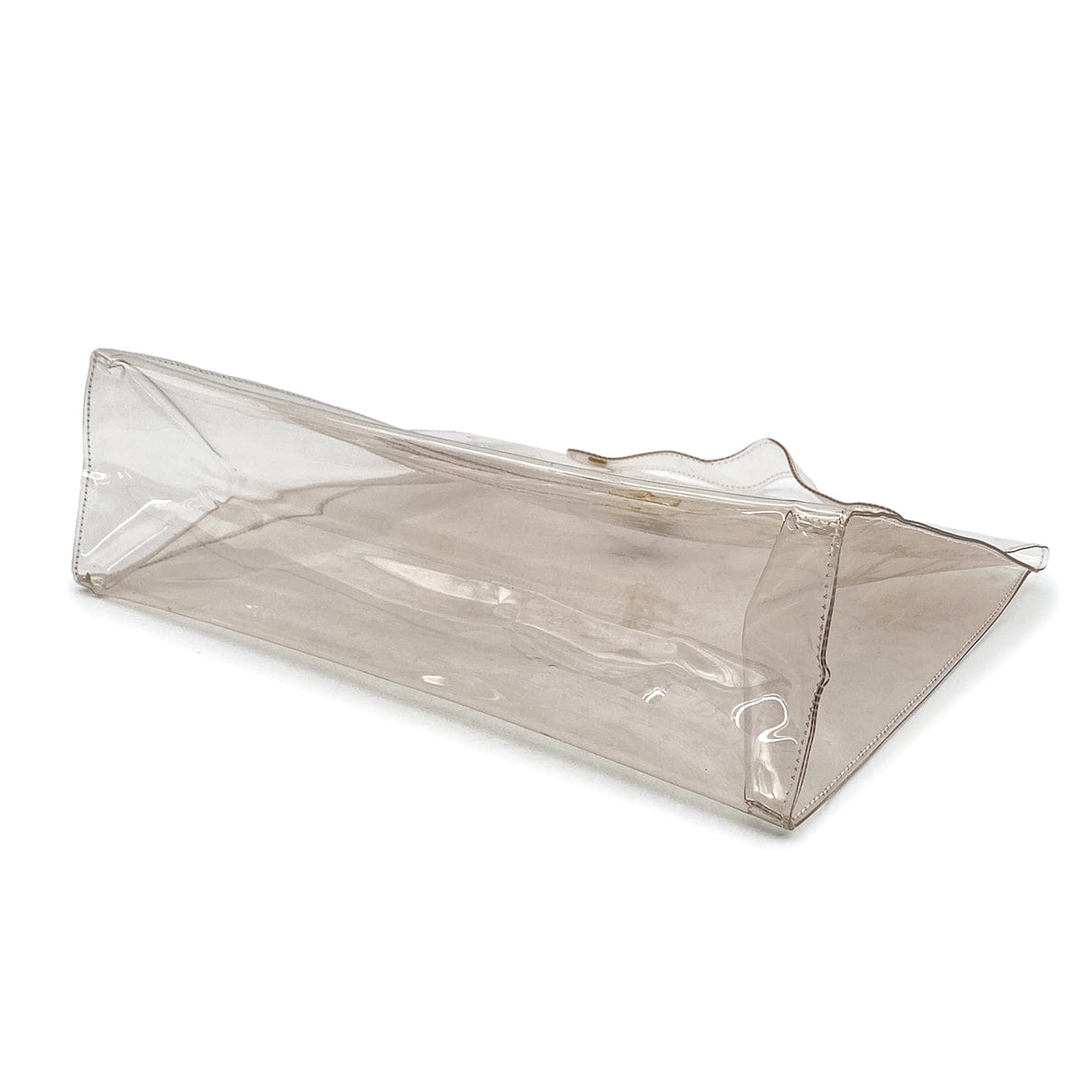 Luxury Promise Japan HERMES VINYL KELLY SOUVENIR DE L' EXPOSITION 1997 CLEAR HAND BAG GOLD HARDWARE 90327388