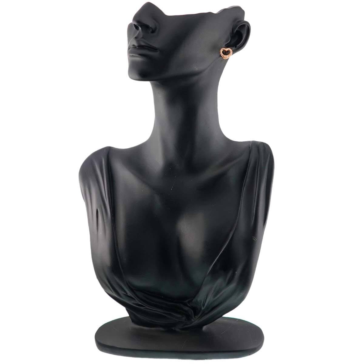 Luxury Promise Japan TIFFANY Co. Open Heart Diamond Earrings Pierced 18K Pink Gold 750 90278603