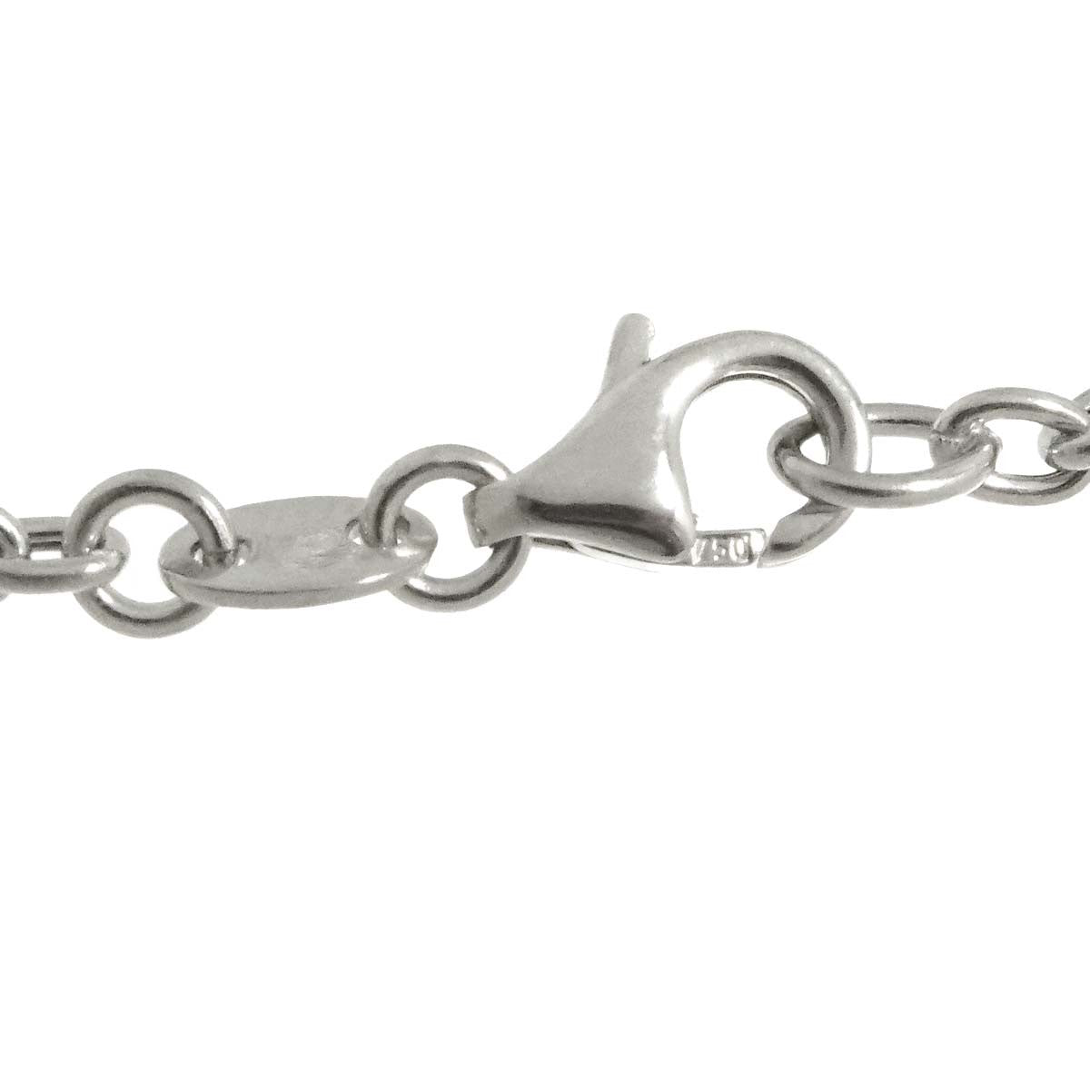 Luxury Promise Japan Diamond 0.32ct Multi Stone Necklace 18K WG White Gold 750 90295586