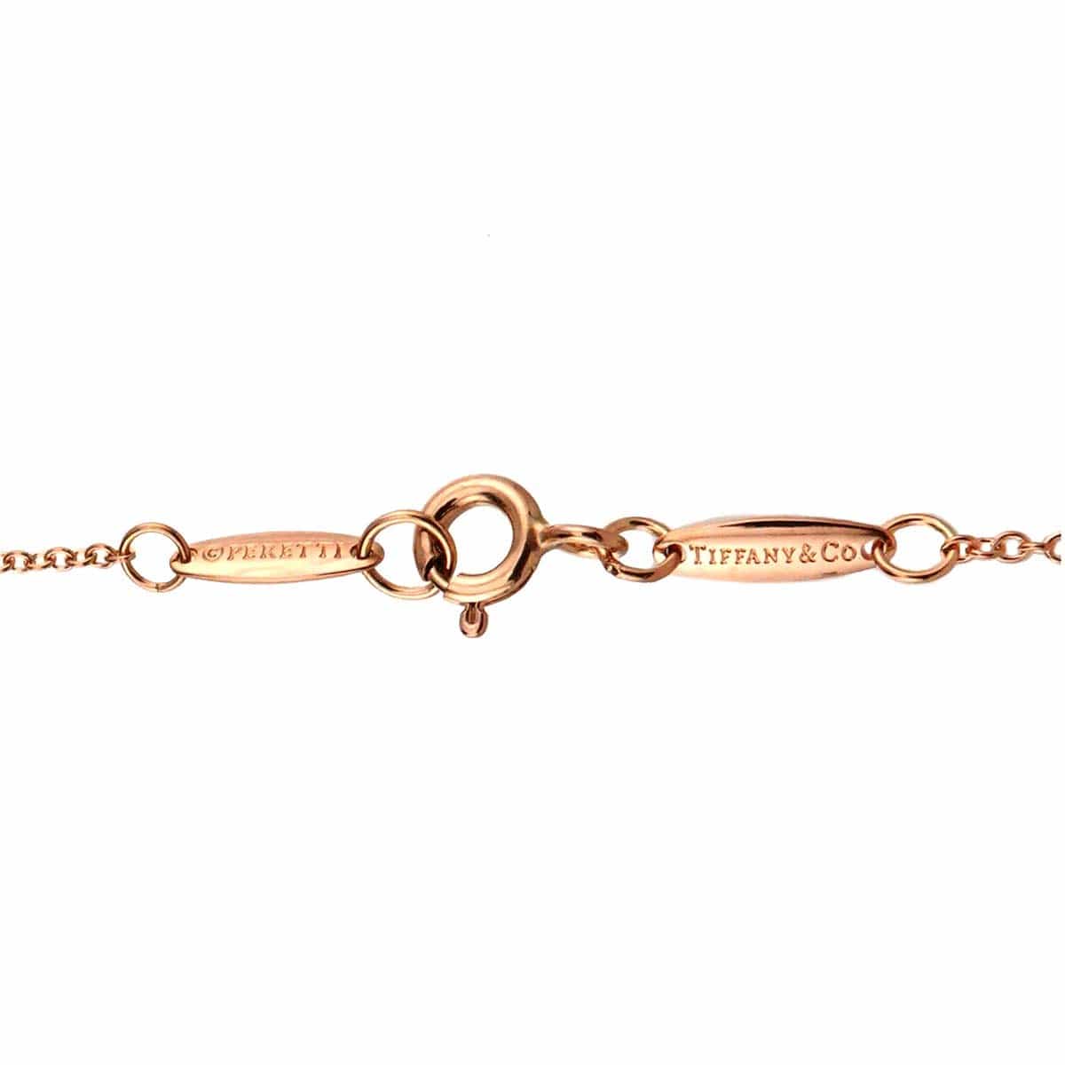 Luxury Promise Japan TIFFANY Co. Open Heart Necklace 18K Pink Gold 750 90297851