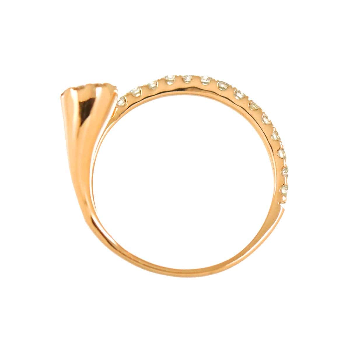 Luxury Promise Japan Diamond 0.50ct Ring 18K PG Pink Gold 750 Size6-6.25(US) 90323721
