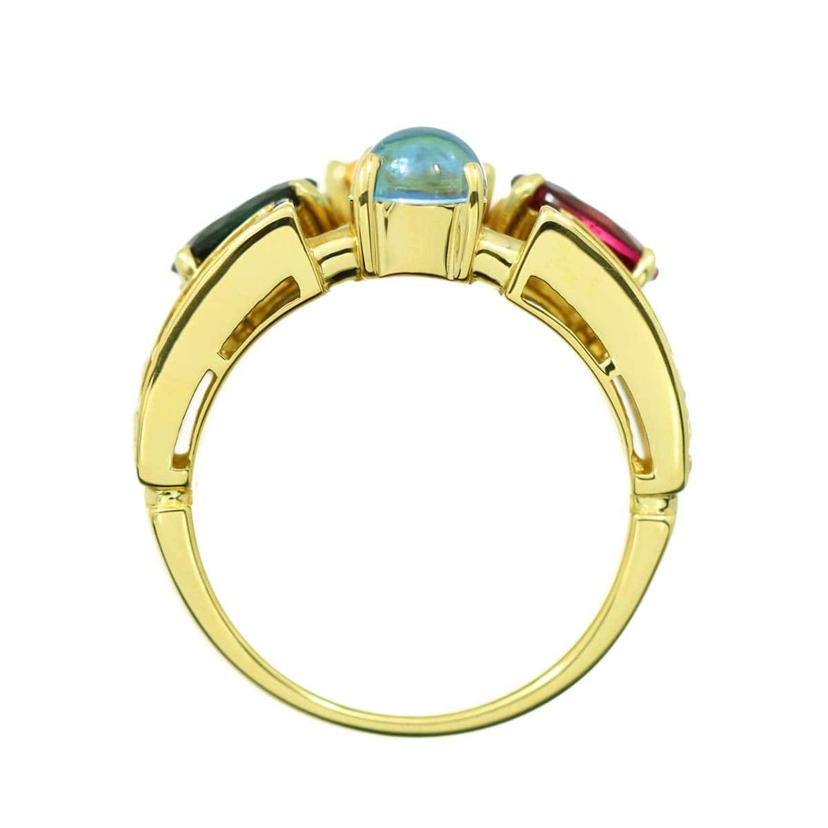 Luxury Promise Japan Multi Stone 3.15ct Diamond 0.78ct Ring 18K YG 750 Size6-6.25(US) 90297775