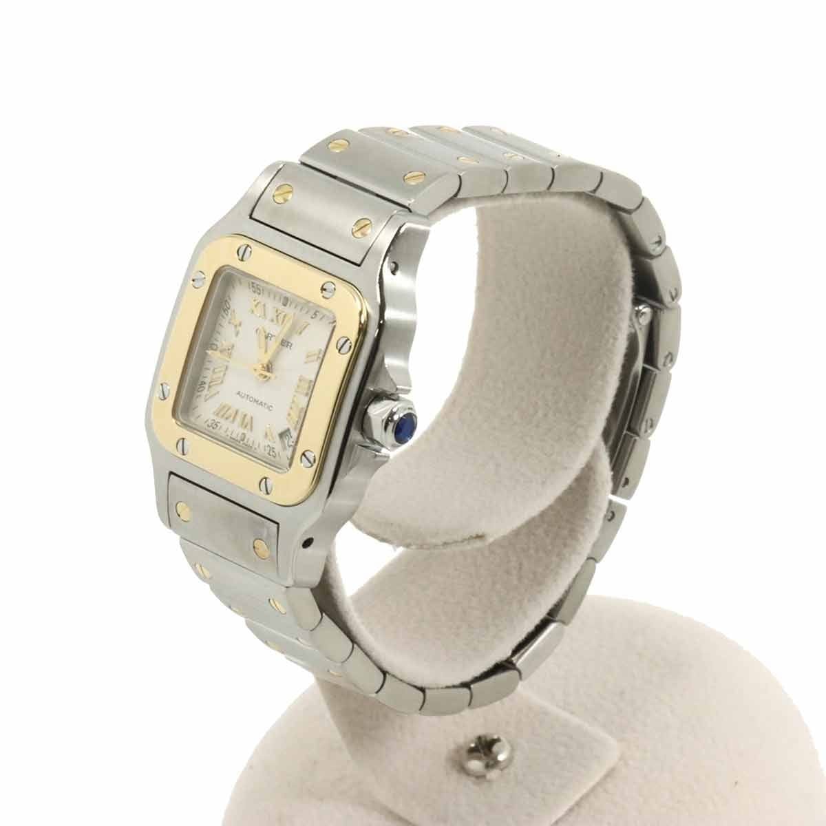 Luxury Promise Japan Cartier Santos Galbee SM W20045C4 Silver Dial Automatic Ladies 90327913