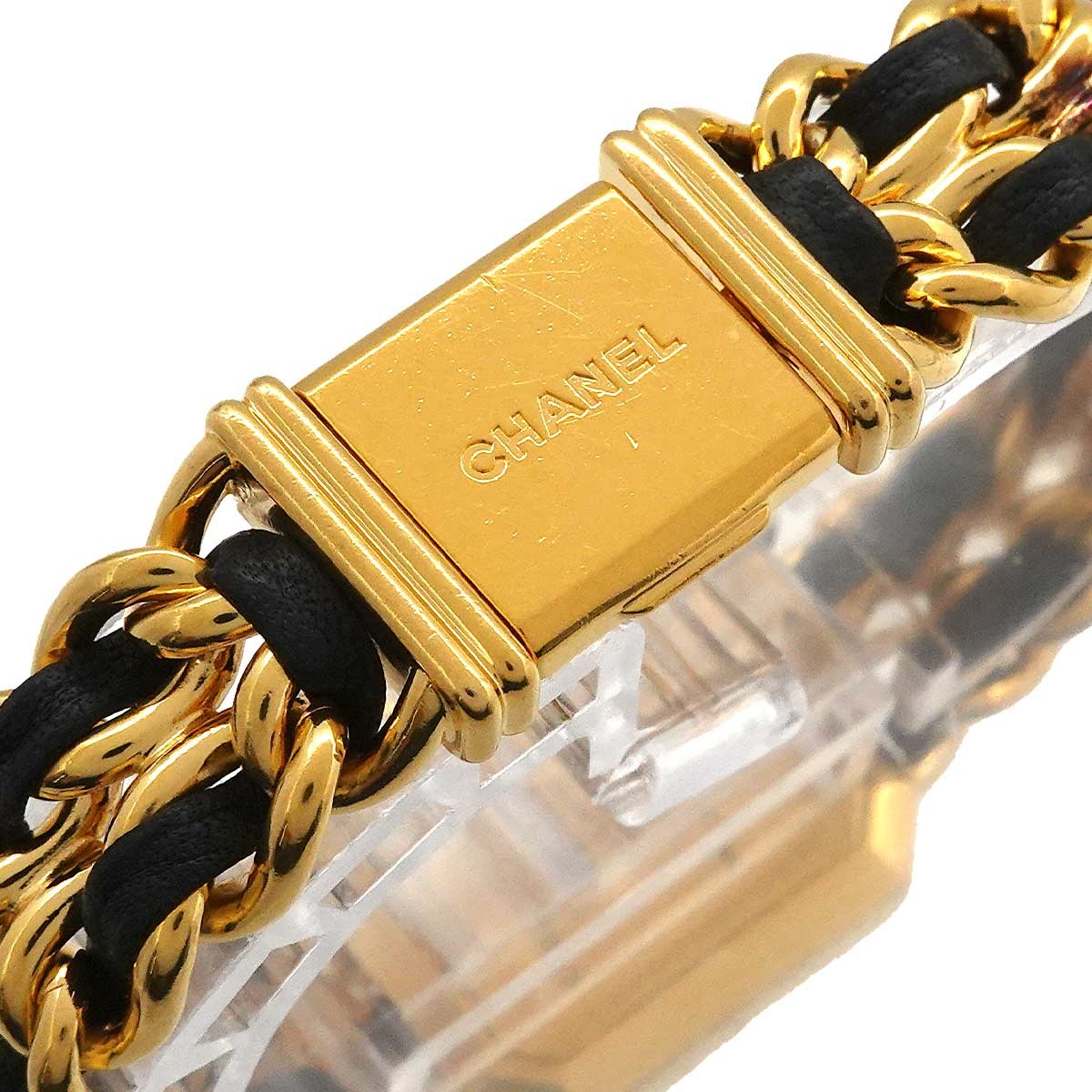 Luxury Promise Japan CHANEL Premiere Size L H0001 Vintage Quartz Black Dial Ladies Watch 90299865