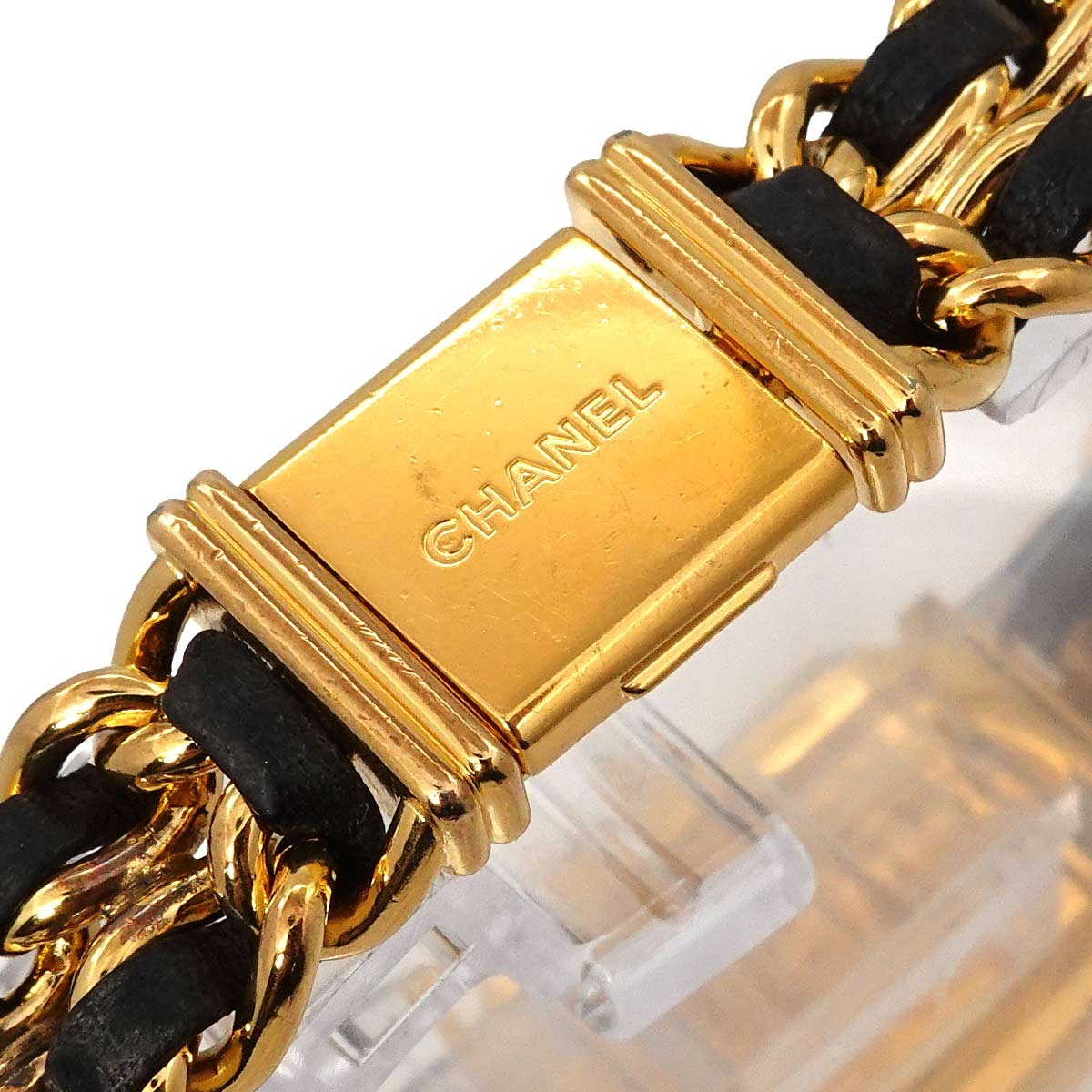 Luxury Promise Japan CHANEL Premiere Size XL H0001 Vintage Quartz Black Dial Ladies Watch 90299866