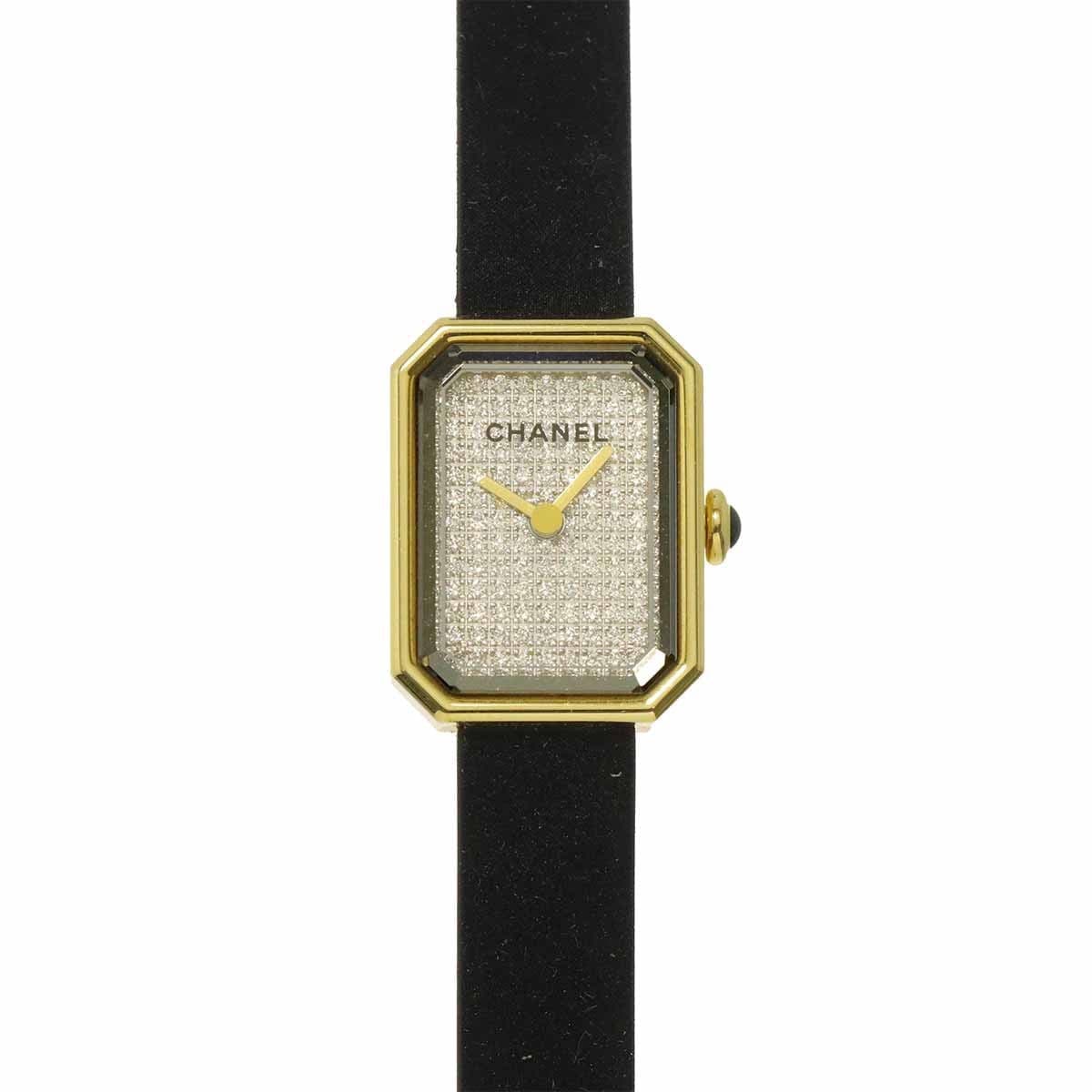 CHANEL Premiere Velvet H6126 Quartz Diamond K18YG Silver Dial Ladies 903449690