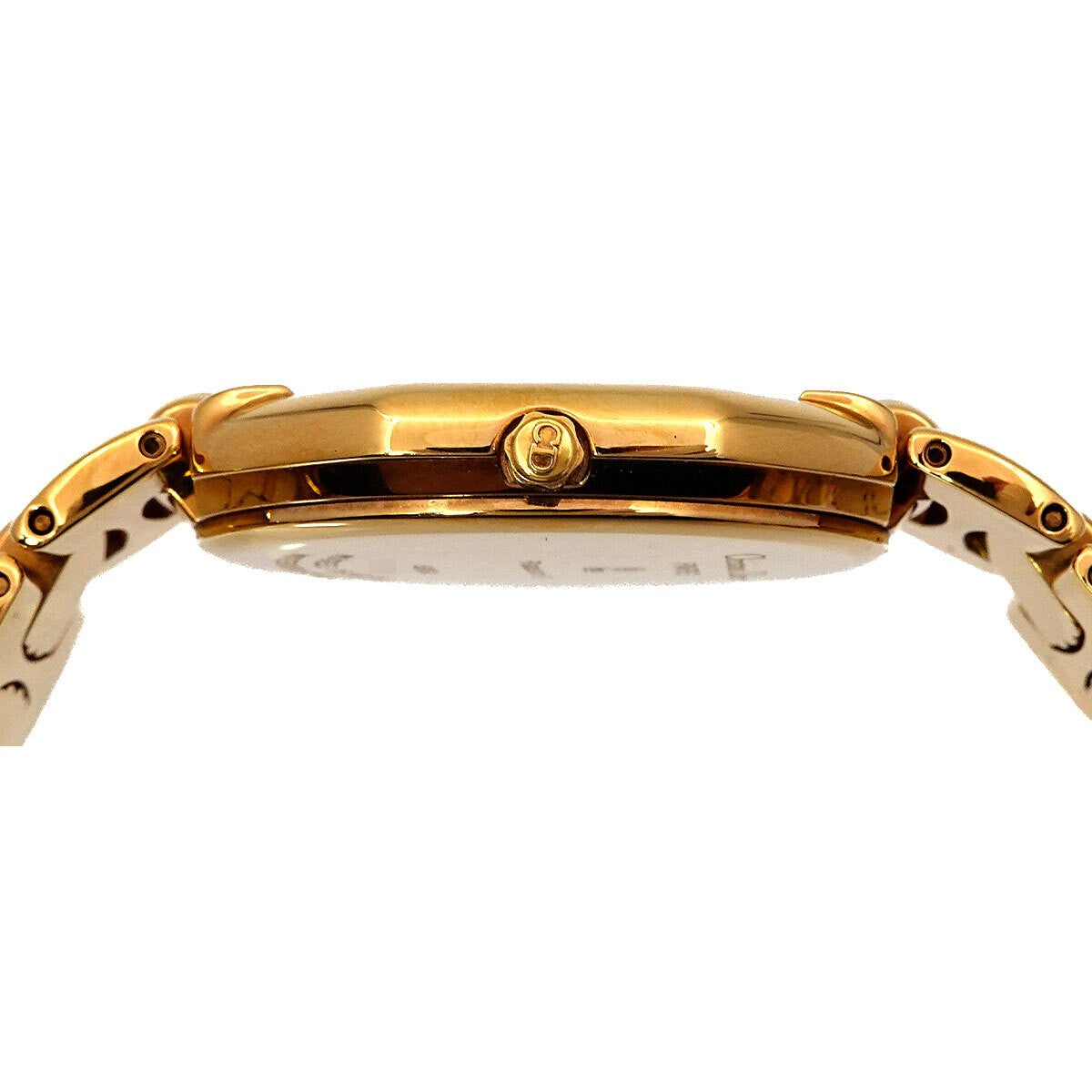 Luxury Promise Japan Christian Dior Depose 45.154 Quartz Date Gold Dial Mens Watch 90275629
