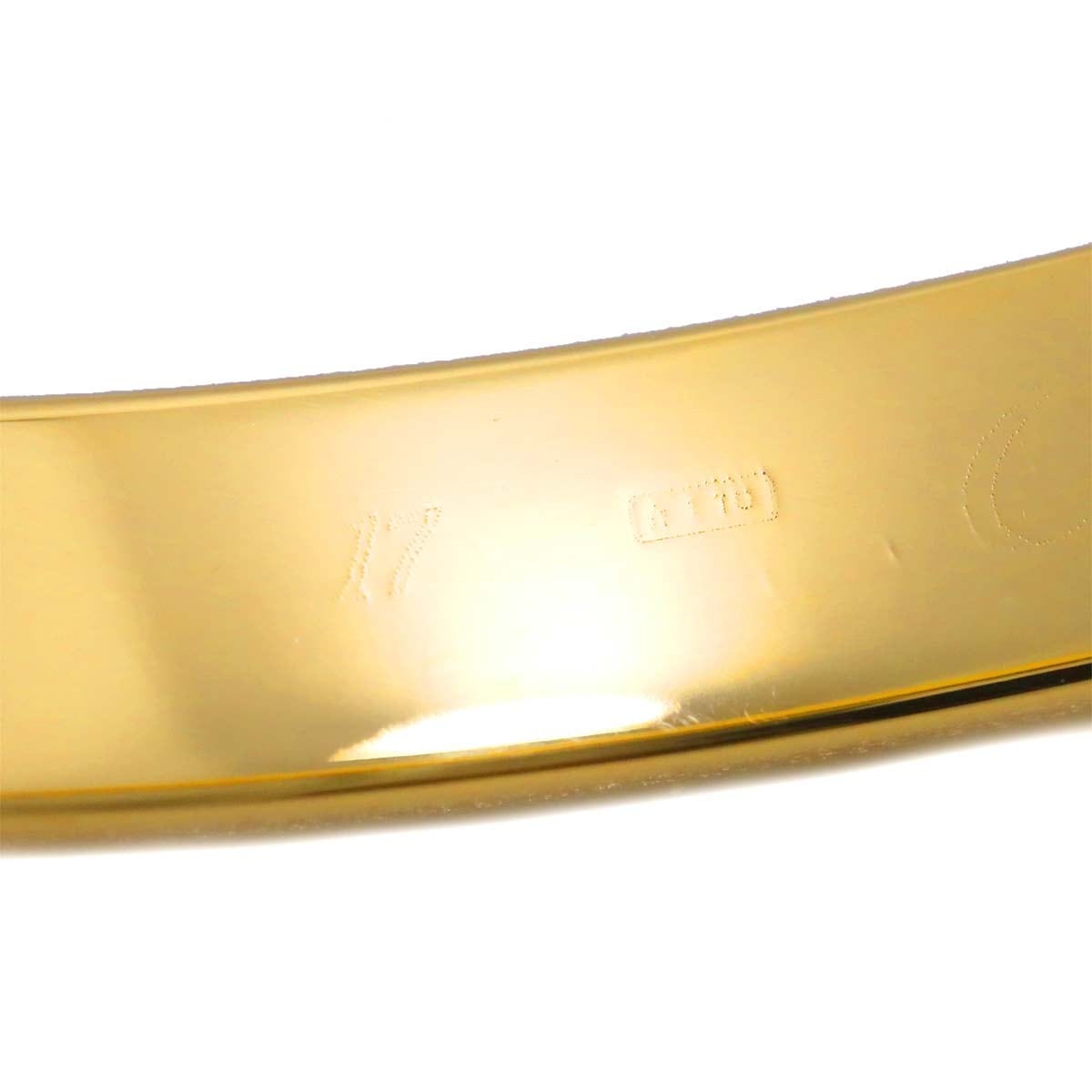 Luxury Promise Japan Cartier Love Bracelet 18K Yellow Gold 750 Size17 90287003