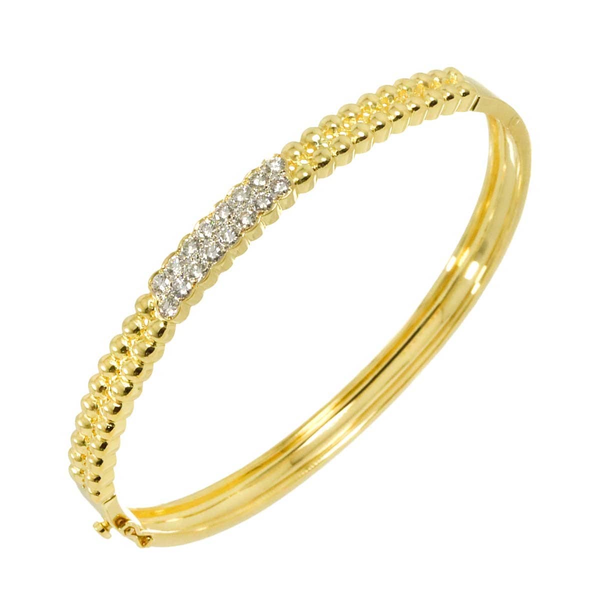 Luxury Promise Japan Diamond 0.72ct Bracelet K18 YG Yellow Gold 750 90311804