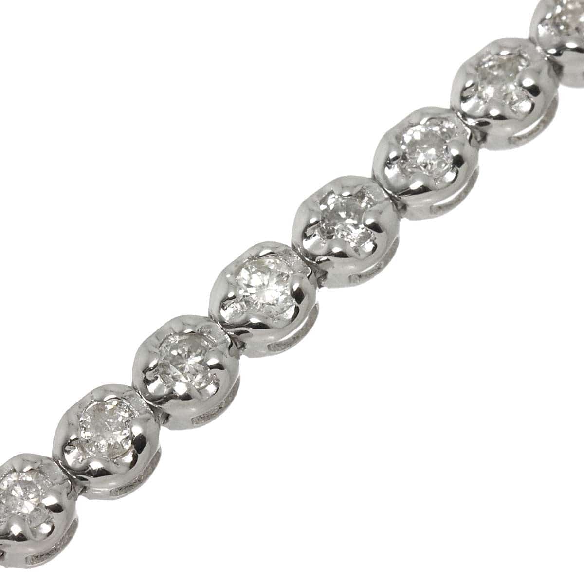 Luxury Promise Japan Diamond 1.00ct Bracelet 18K K18 WG White Gold 750 90311938