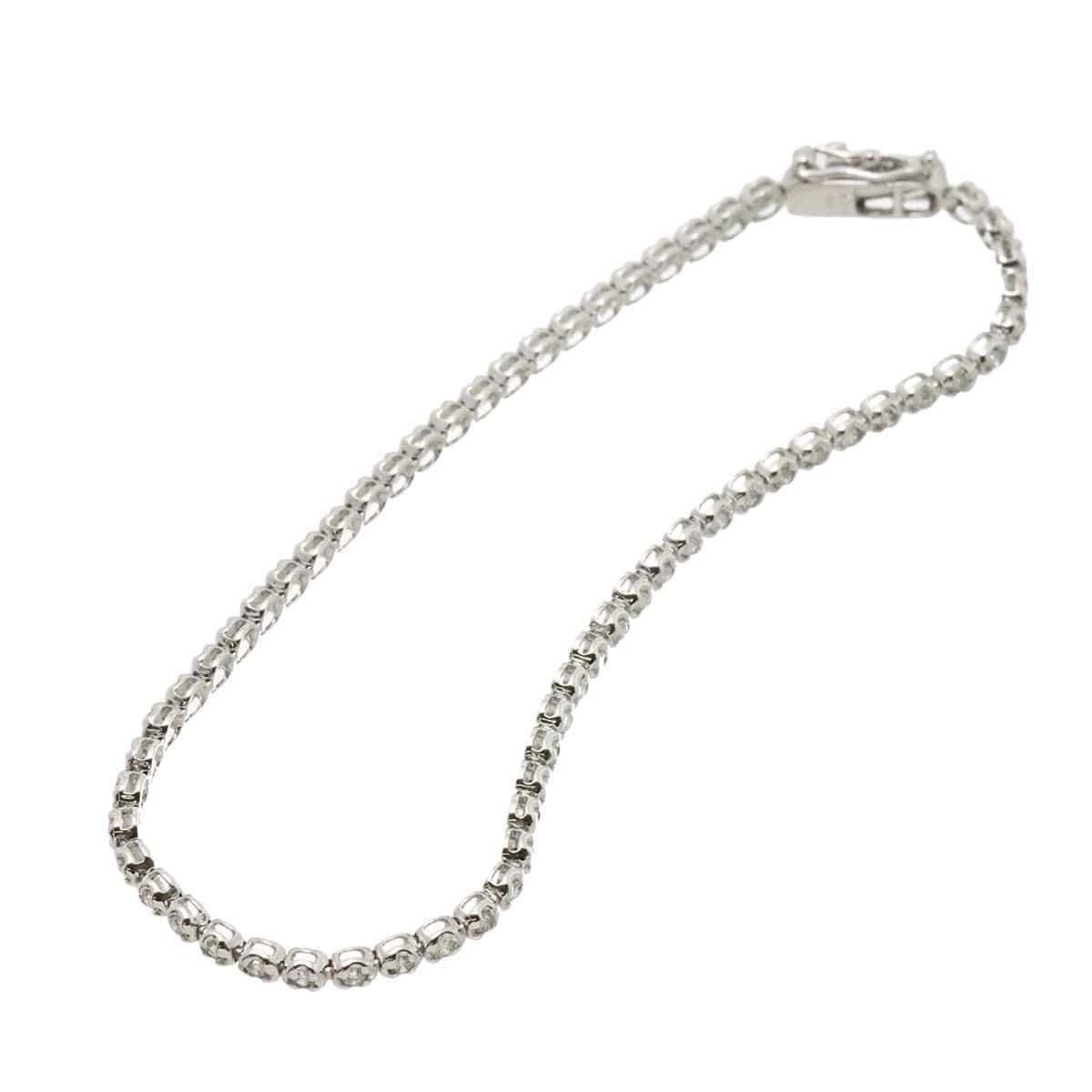 Luxury Promise Japan Diamond 1.00ct Bracelet 18K K18 WG White Gold 750 90311938