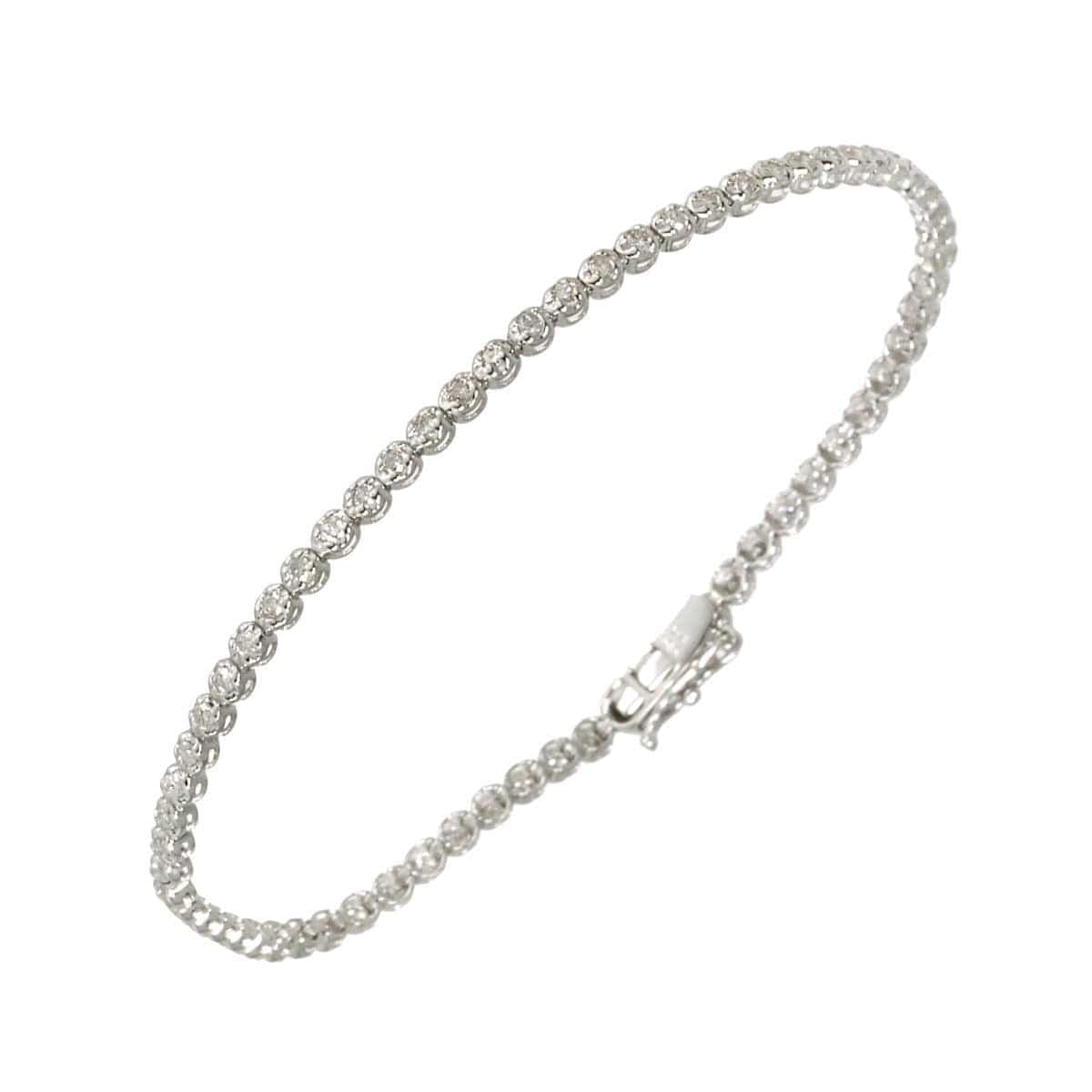 Luxury Promise Japan Diamond 1.00ct Bracelet 18K K18 WG White Gold 750 90311938