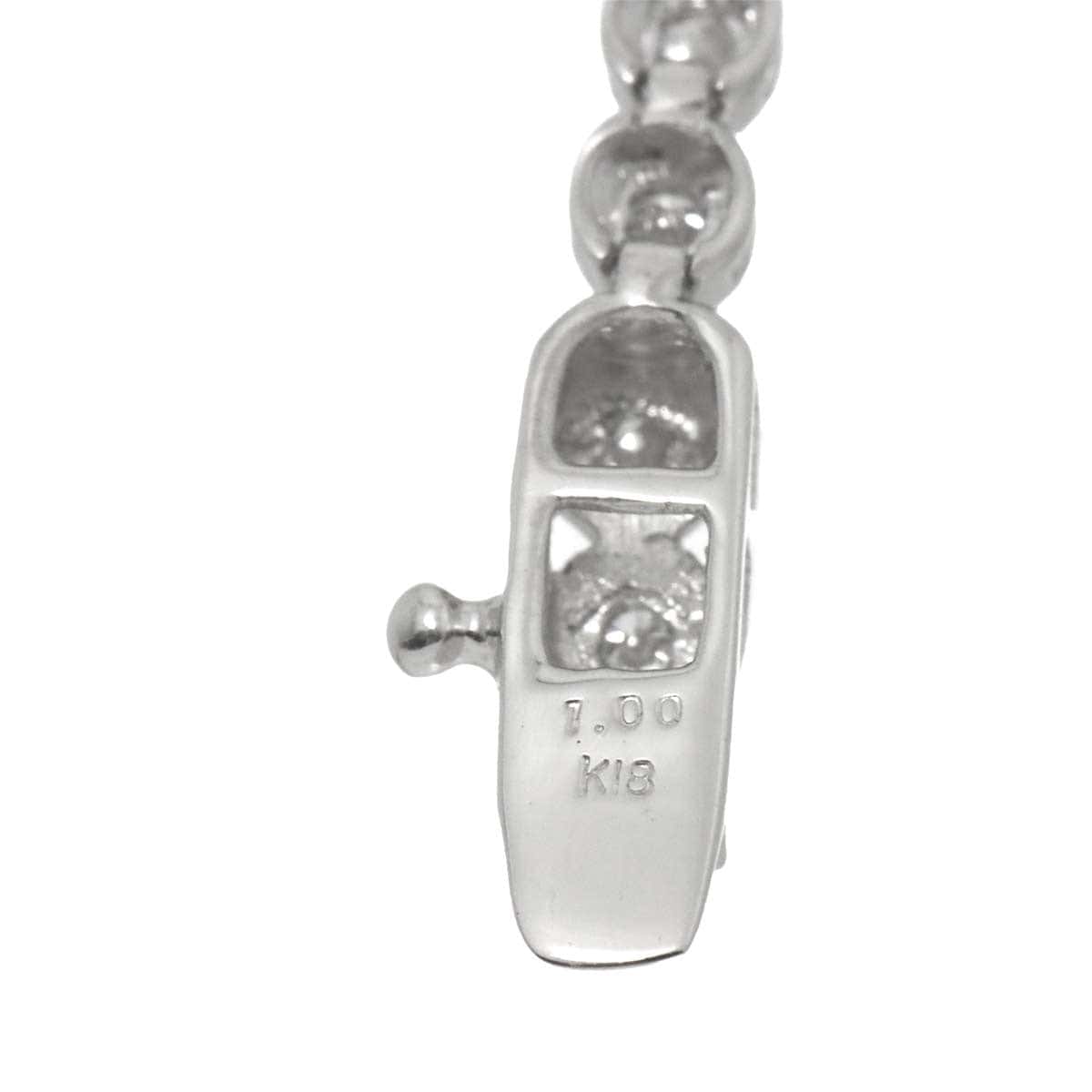 Luxury Promise Japan Diamond 1.00ct Bracelet 18K K18 WG White Gold 750 90311938