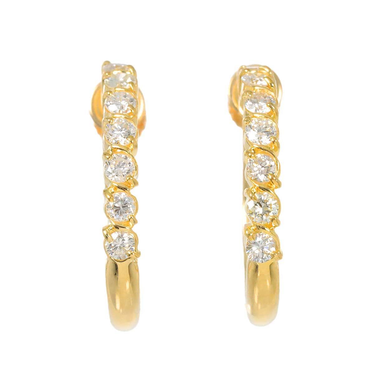 Luxury Promise Japan Diamond 0.25/0.25ct Earrings 18K K18 YG 750 90254591