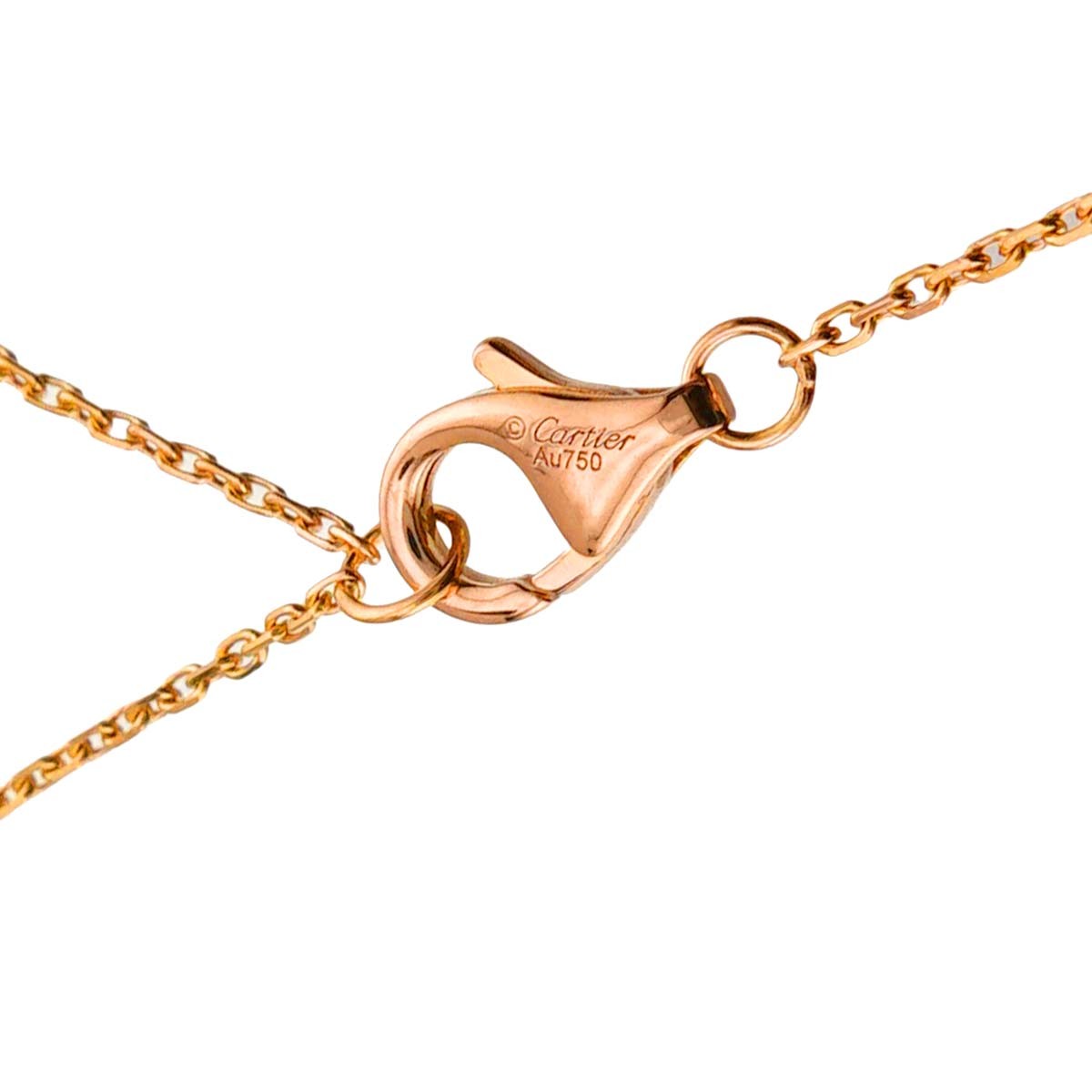 Luxury Promise Japan Cartier d'Amour Diamond Necklace 18K Pink Gold 750 90288111