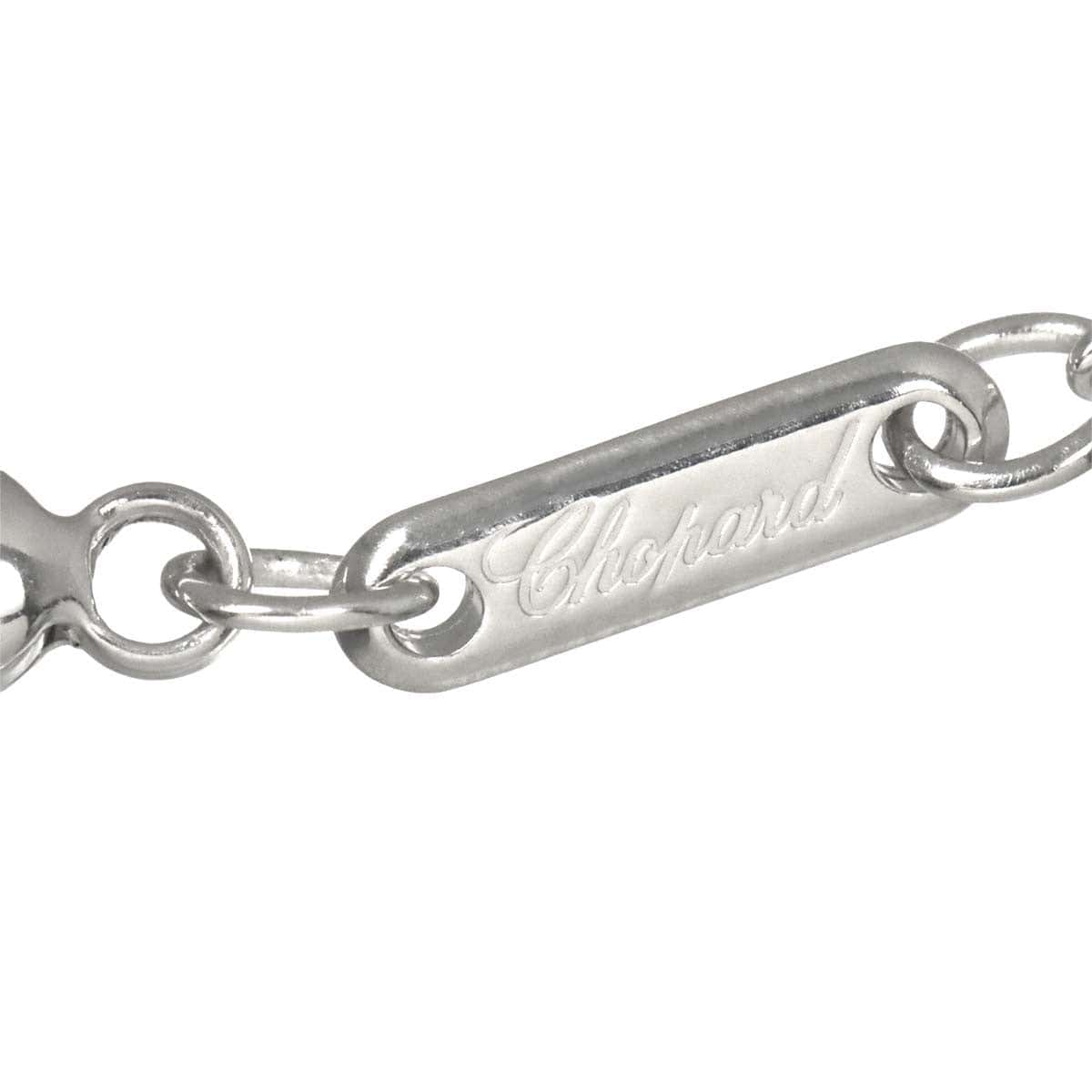 Luxury Promise Japan Chopard Happy Diamond Heart Long Necklace 18K White Gold 750 90312783