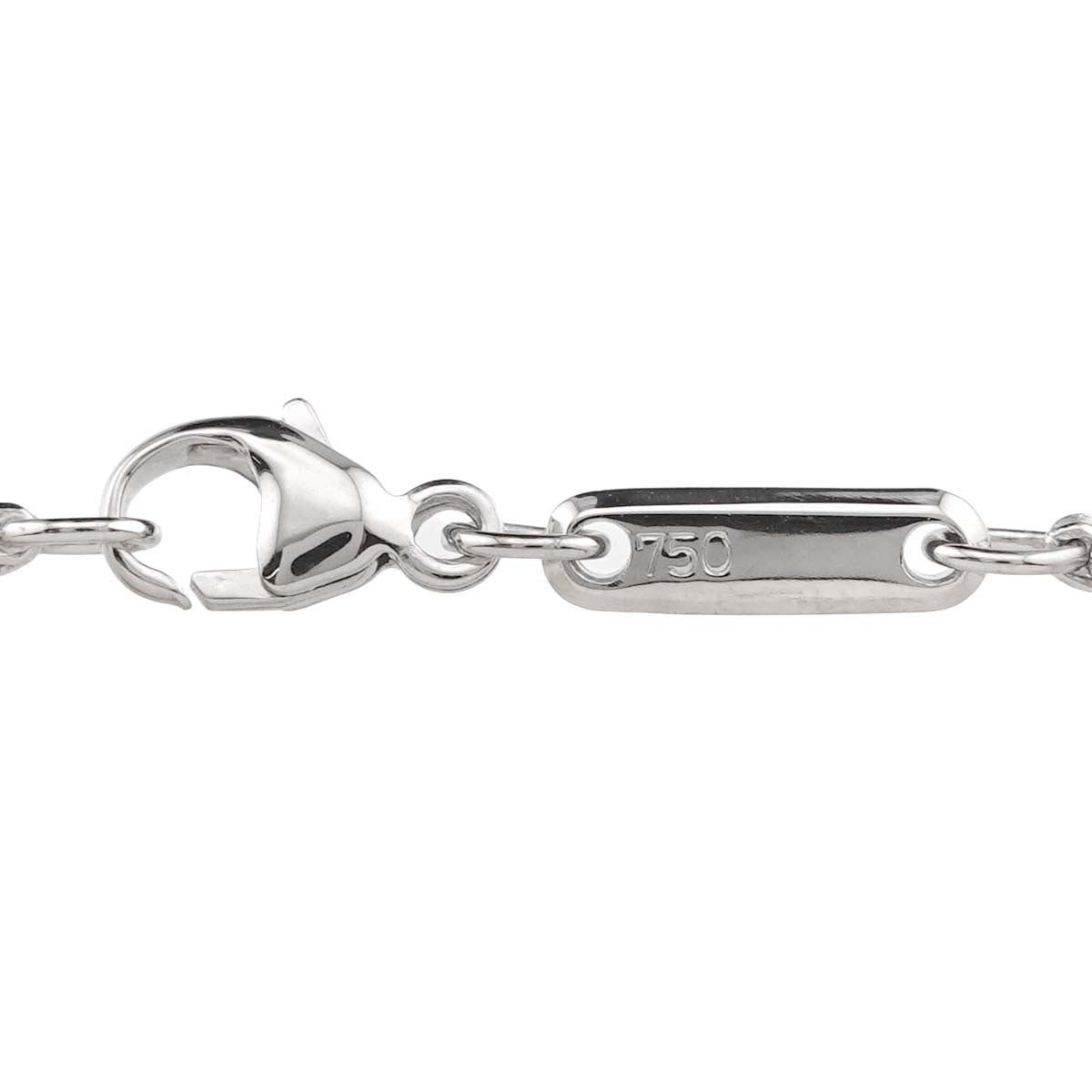 Luxury Promise Japan Chopard Happy Spirit Heart Diamond Necklace 18K White Gold 750 90288778