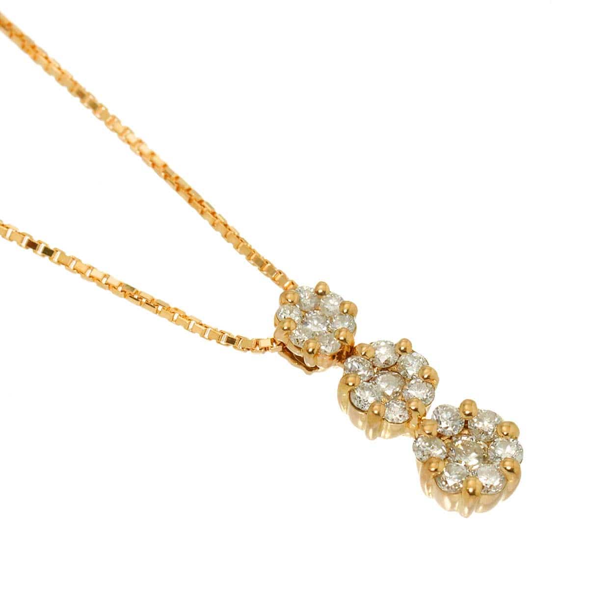 Luxury Promise Japan Diamond 0.30ct Necklace 18K Pink Gold 750 90306817