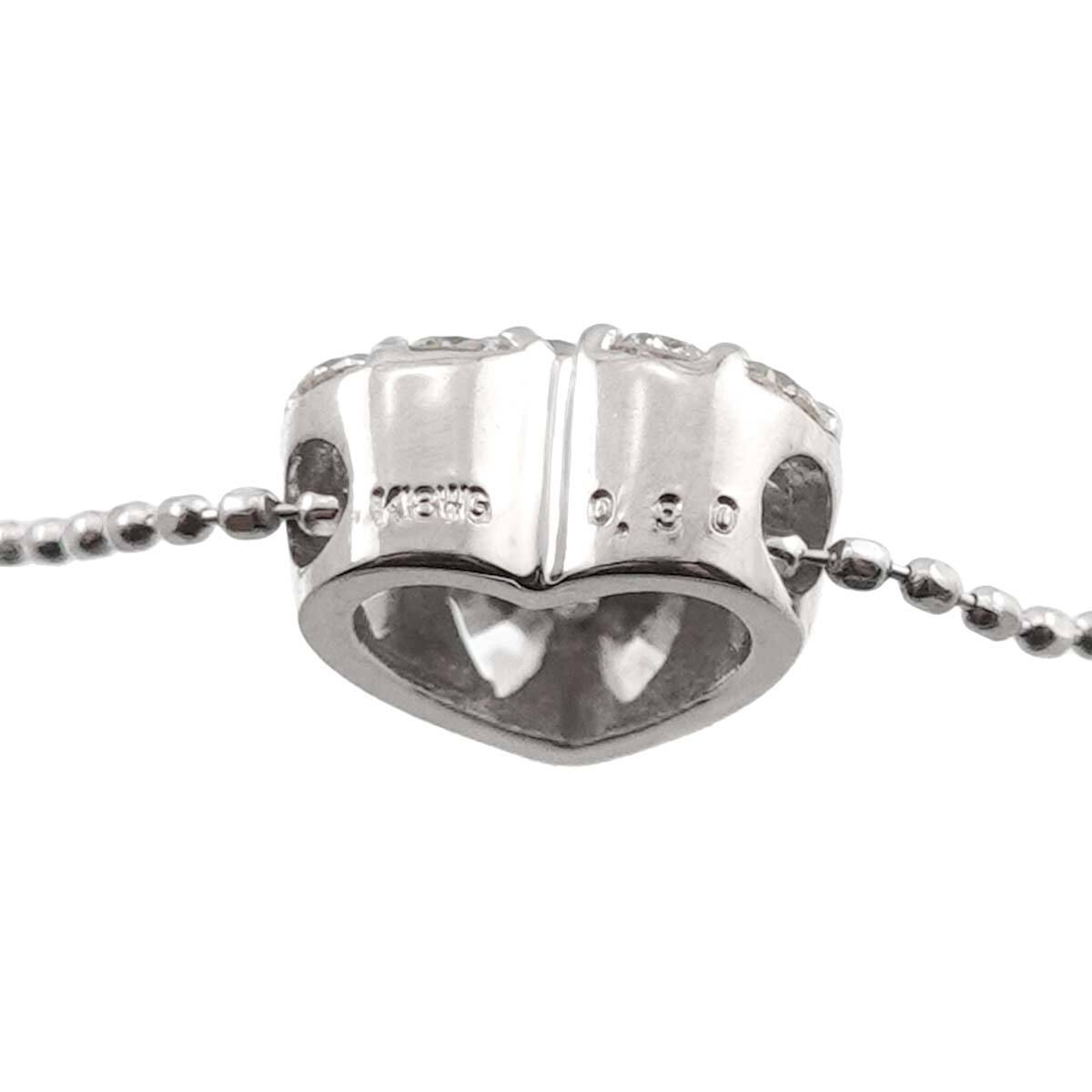 Luxury Promise Japan Diamond 0.30ct Necklace 18K WG White Gold 750 90280098