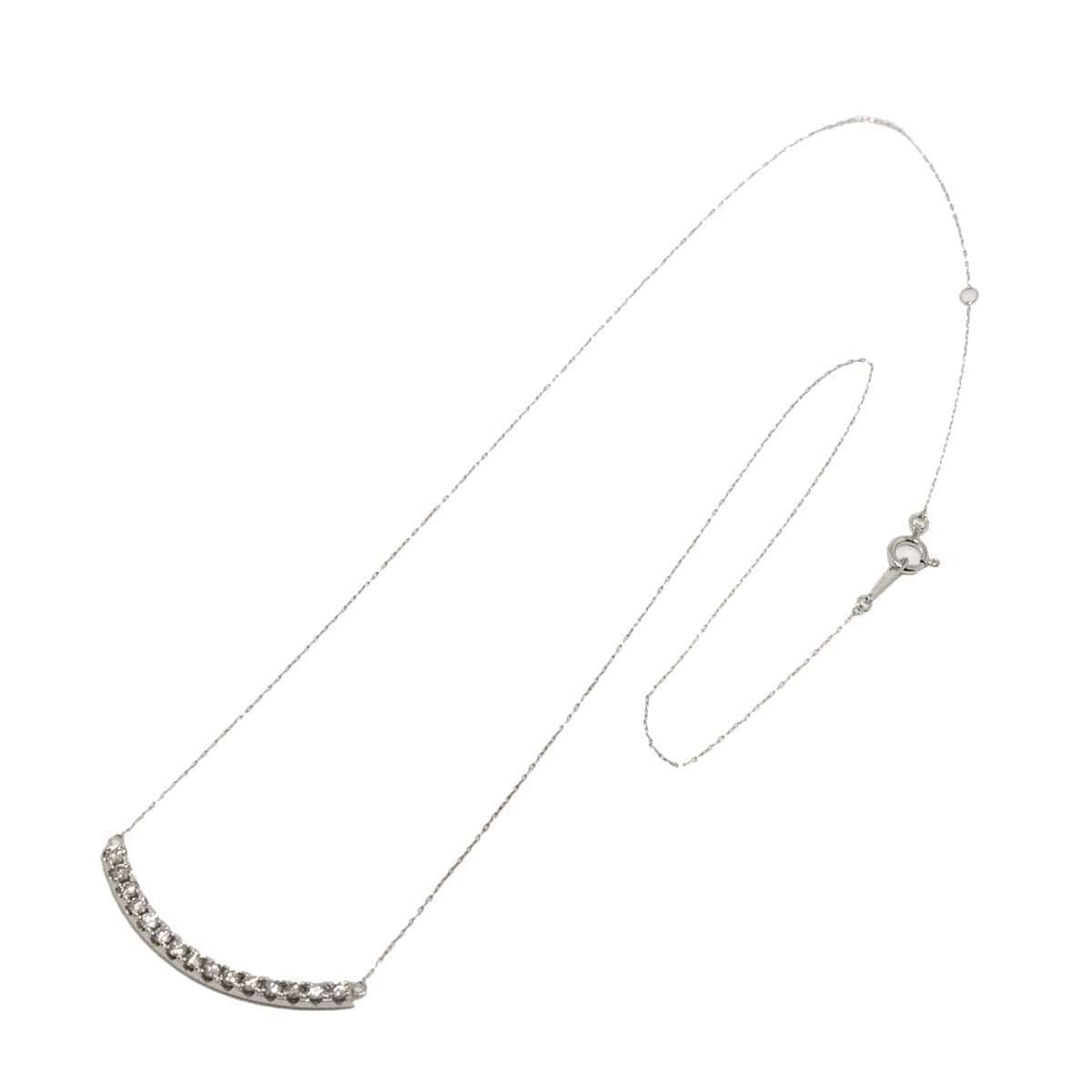 Luxury Promise Japan Diamond 0.50ct Necklace 18K WG White Gold 750 90309406