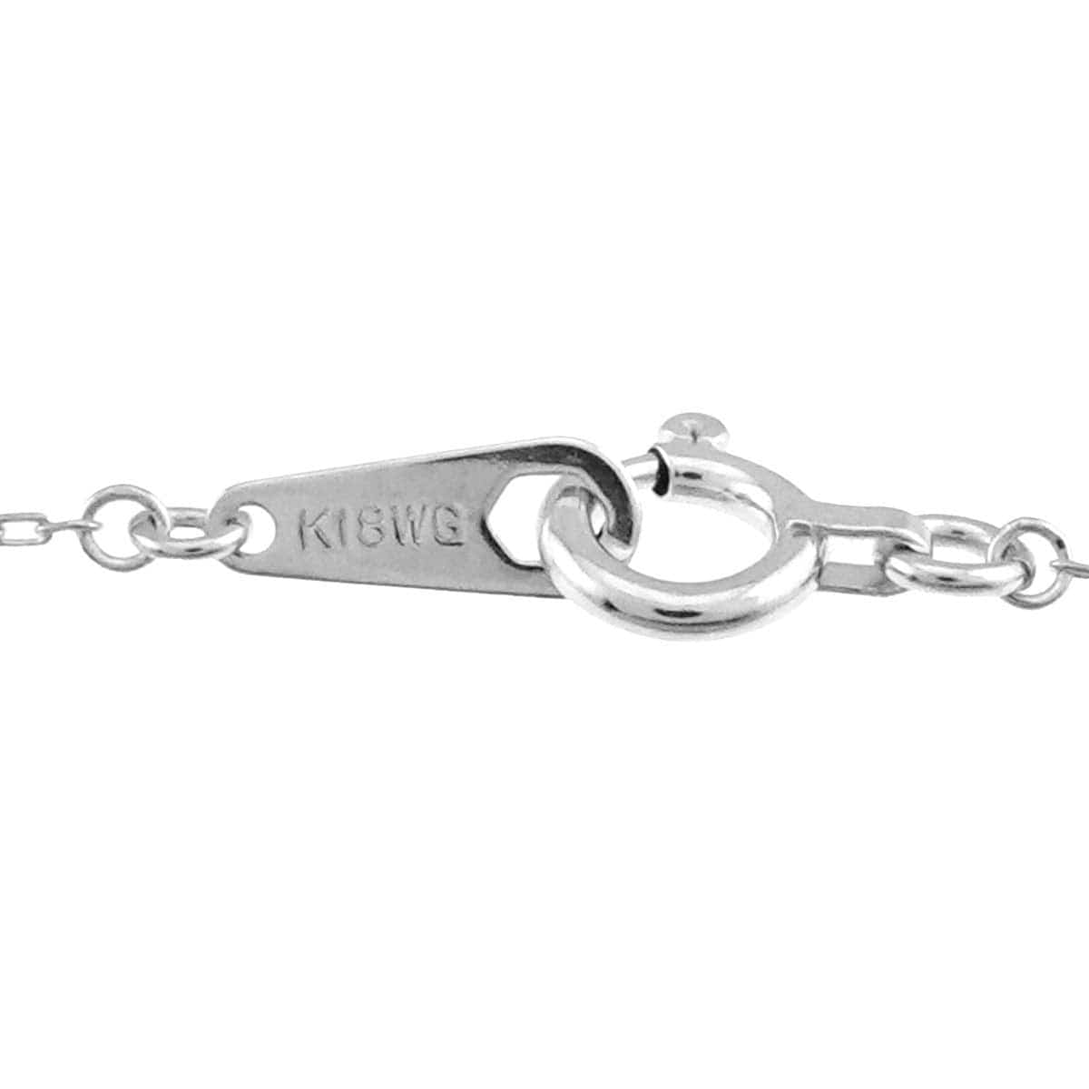 Luxury Promise Japan Diamond 0.50ct Necklace 18K WG White Gold 750 90309406