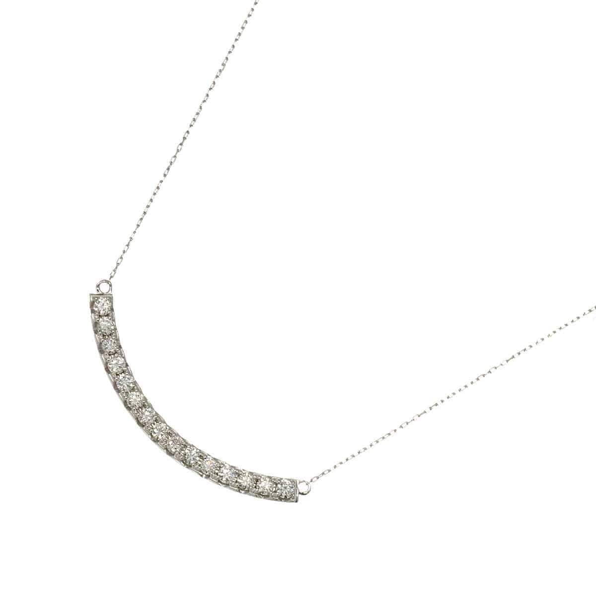 Luxury Promise Japan Diamond 0.50ct Necklace 18K WG White Gold 750 90309406