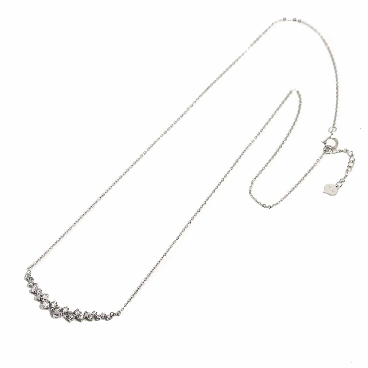Luxury Promise Japan Diamond 0.61ct Necklace 18K WG White Gold 750 90309500