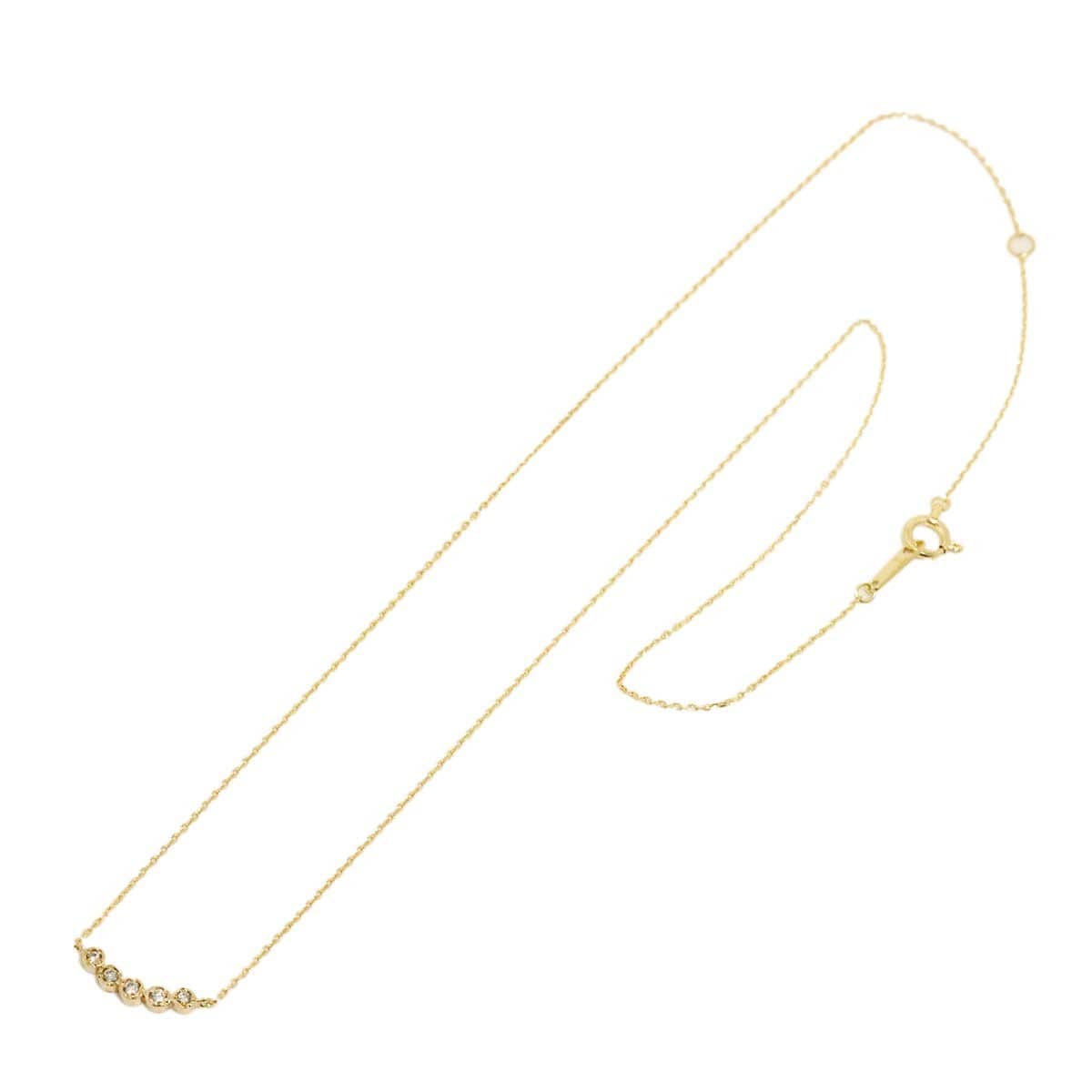 Luxury Promise Japan JILLSTUART Diamond Necklace 10K Yellow Gold 416 90311319