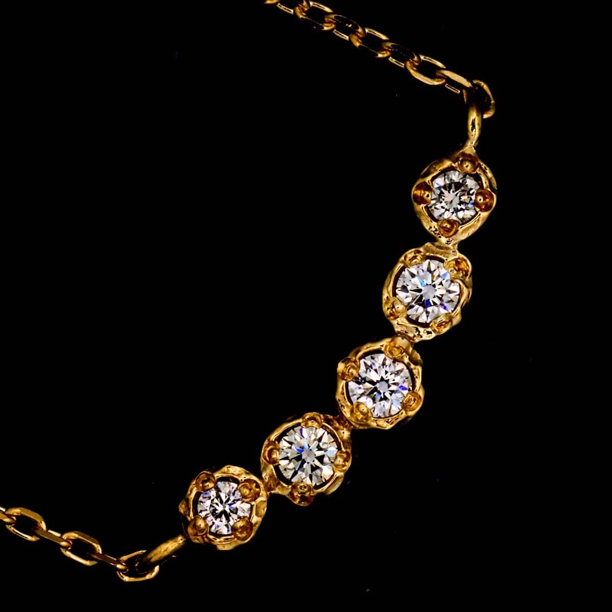Luxury Promise Japan JILLSTUART Diamond Necklace 10K Yellow Gold 416 90311319
