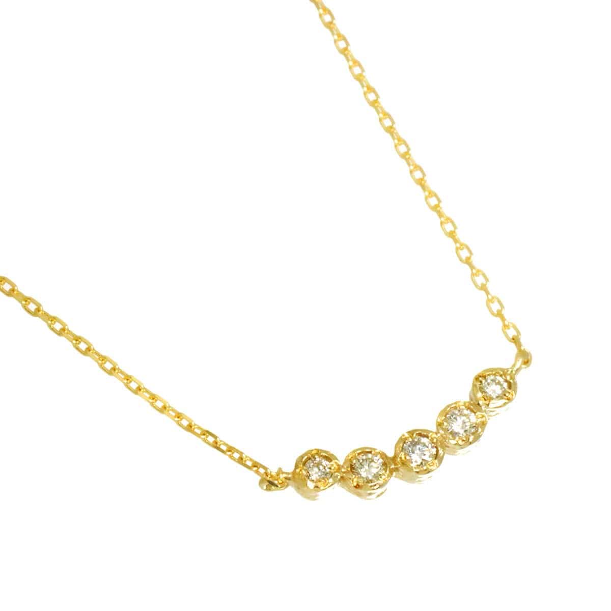 Luxury Promise Japan JILLSTUART Diamond Necklace 10K Yellow Gold 416 90311319