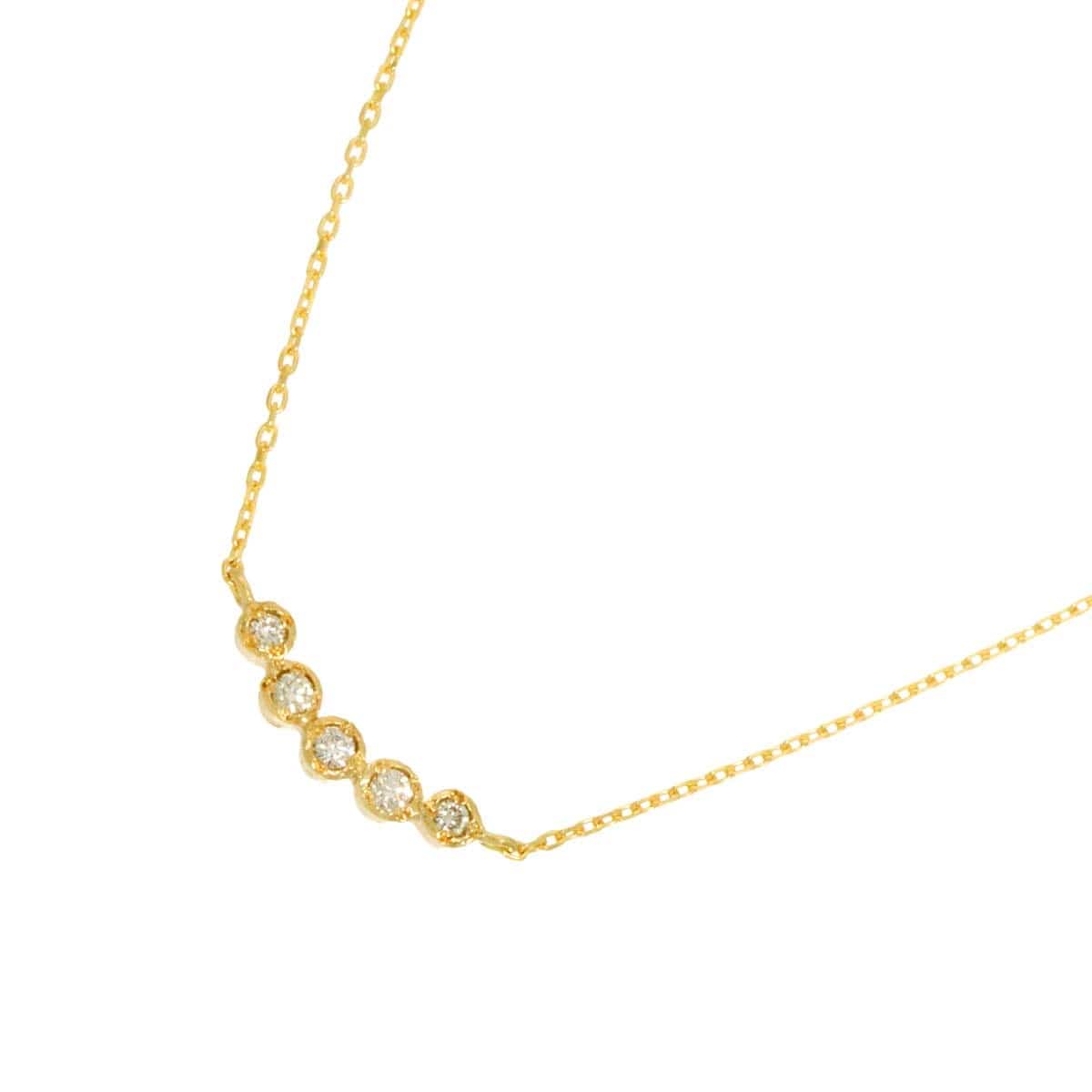 Luxury Promise Japan JILLSTUART Diamond Necklace 10K Yellow Gold 416 90311319