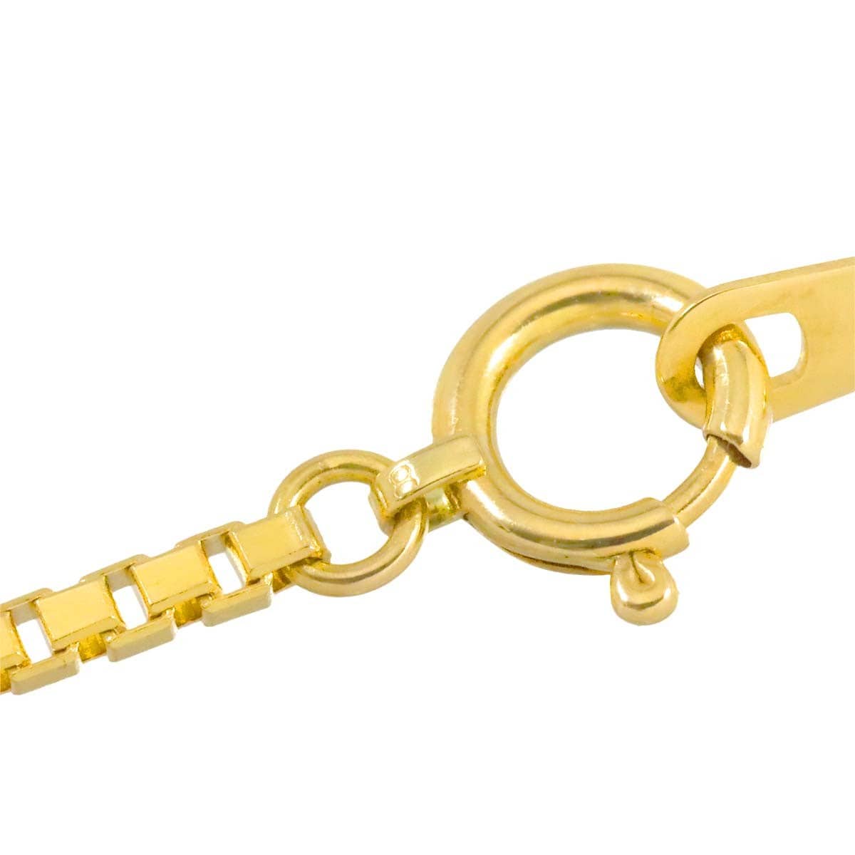 Luxury Promise Japan Venetian Necklace 18K K18 YG Yellow Gold 750 90318133