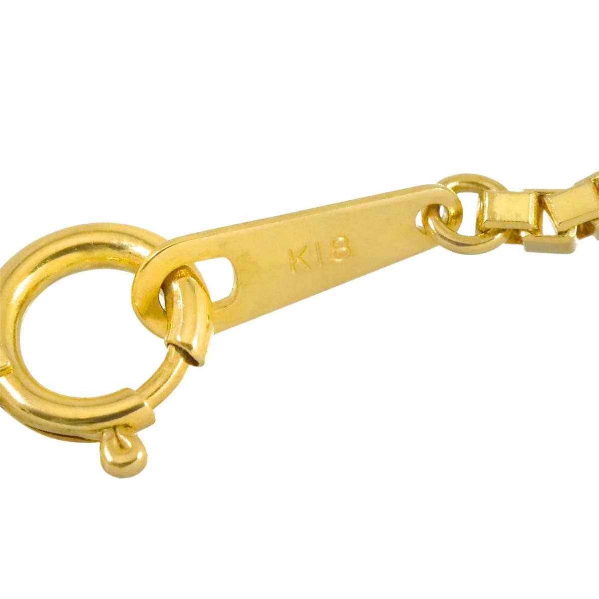 Luxury Promise Japan Venetian Necklace 18K K18 YG Yellow Gold 750 90318133