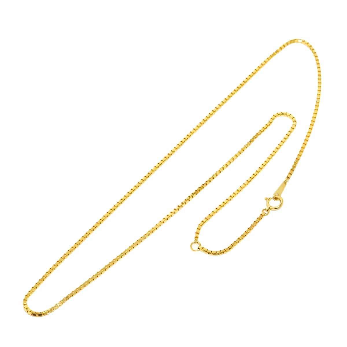 Luxury Promise Japan Venetian Necklace 18K K18 YG Yellow Gold 750 90318133