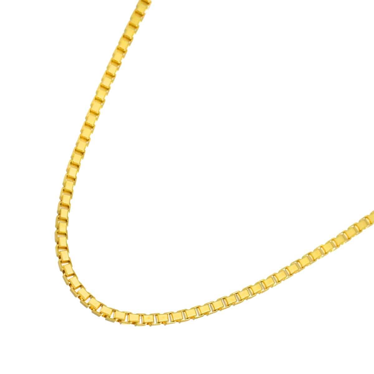 Luxury Promise Japan Venetian Necklace 18K K18 YG Yellow Gold 750 90318133