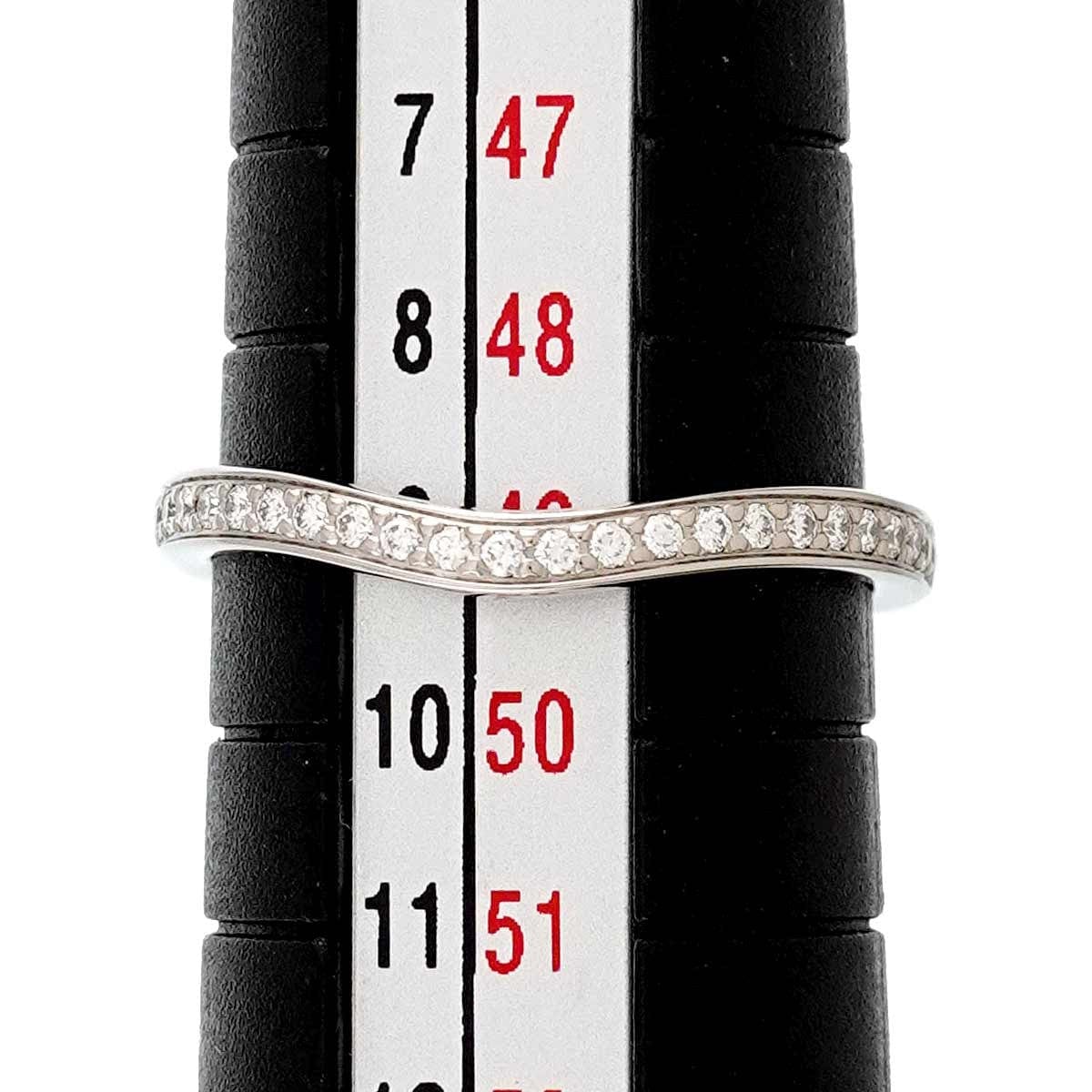 Luxury Promise Japan Cartier Ballerine Half Diamond Ring Pt Size49 4.75-5(US) 90285581