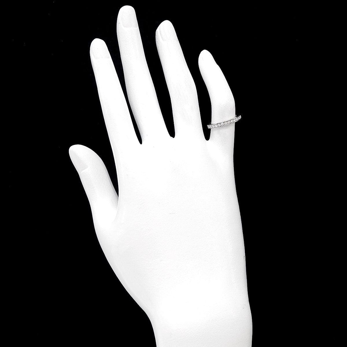 Luxury Promise Japan Cartier Ballerine Half Diamond Ring Pt Size49 4.75-5(US) 90285581