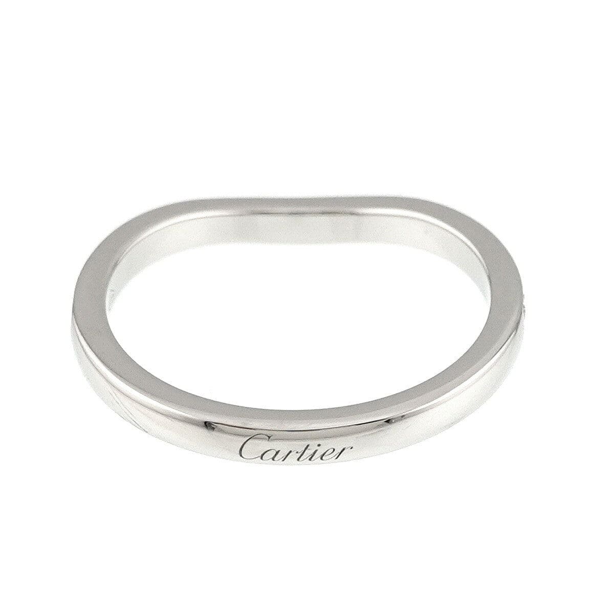 Luxury Promise Japan Cartier Ballerine Half Diamond Ring Pt Size49 4.75-5(US) 90285581