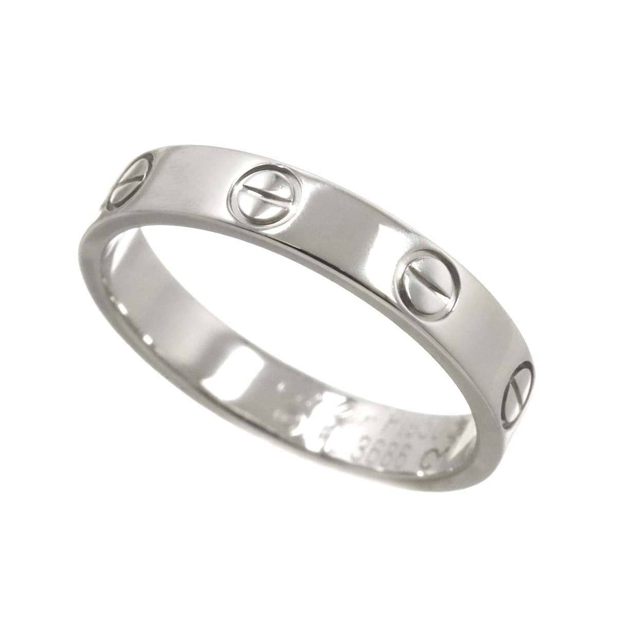 Luxury Promise Japan Cartier Mini Love Ring Platinum Size53 6.25-6.5(US) 90290397