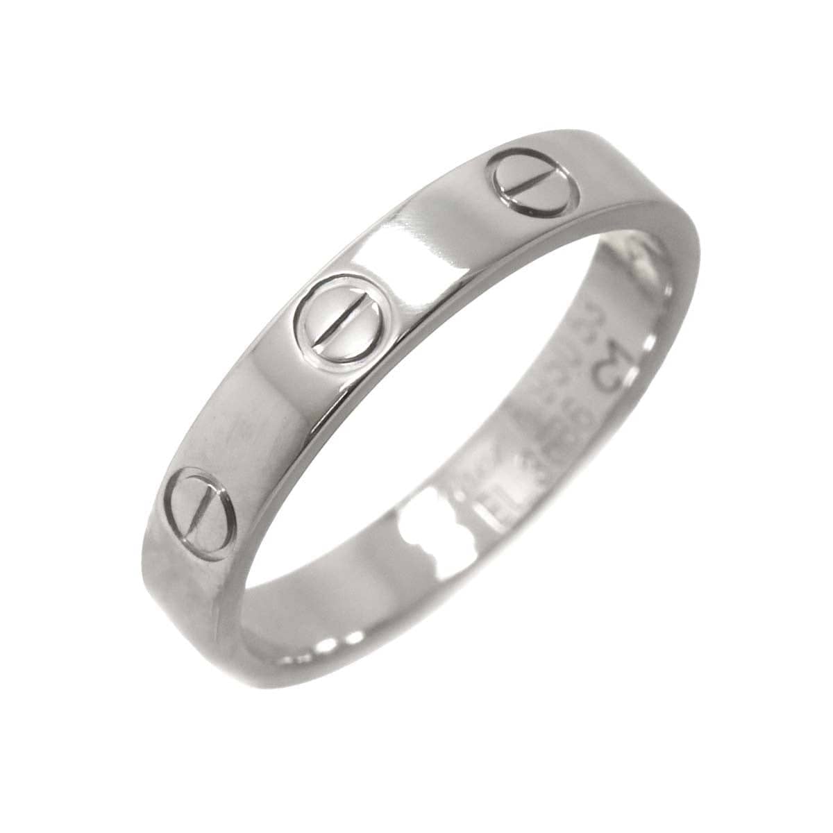 Luxury Promise Japan Cartier Mini Love Ring Platinum Size53 6.25-6.5(US) 90290397