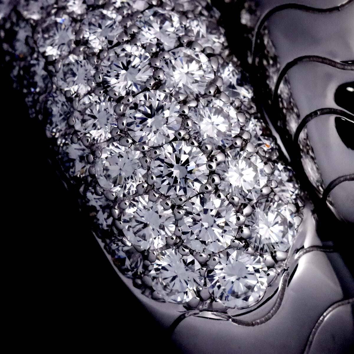 Luxury Promise Japan Cartier PANTHERE Diamond Emerald Onyx Ring K18 WG 750 Size55 7.25(US) 90268701