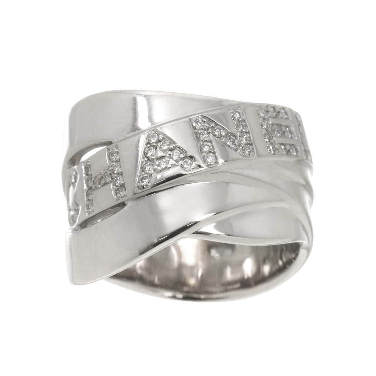 Luxury Promise Japan CHANEL Diamond Ring 18K White Gold 750 size54 6.25-6.5(US) 90287052